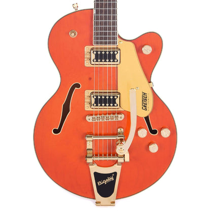 Gretsch G5655TG Electromatic Center Block Jr. Orange w/Bigsby & Black Top Broad'Tron Pickups Electric Guitars / Semi-Hollow