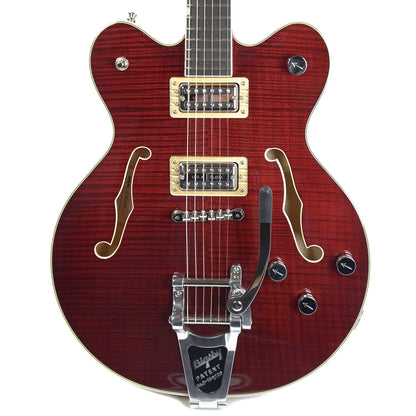 Gretsch G6609TFM Players Edition Broadkaster Center Block Double Cutaway Dark Cherry Stain w/Bigsby Electric Guitars / Semi-Hollow