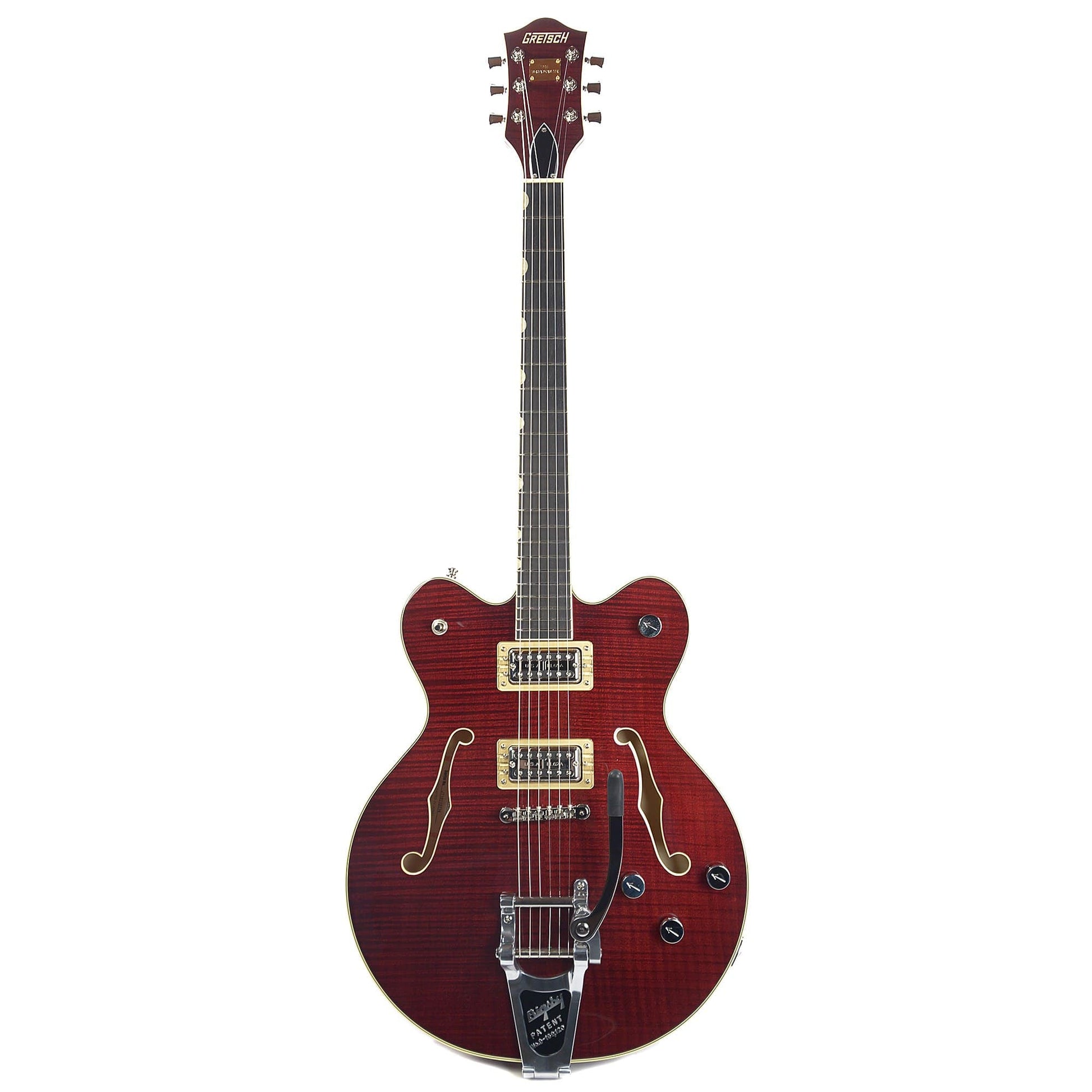 Gretsch G6609TFM Players Edition Broadkaster Center Block Double Cutaway Dark Cherry Stain w/Bigsby Electric Guitars / Semi-Hollow