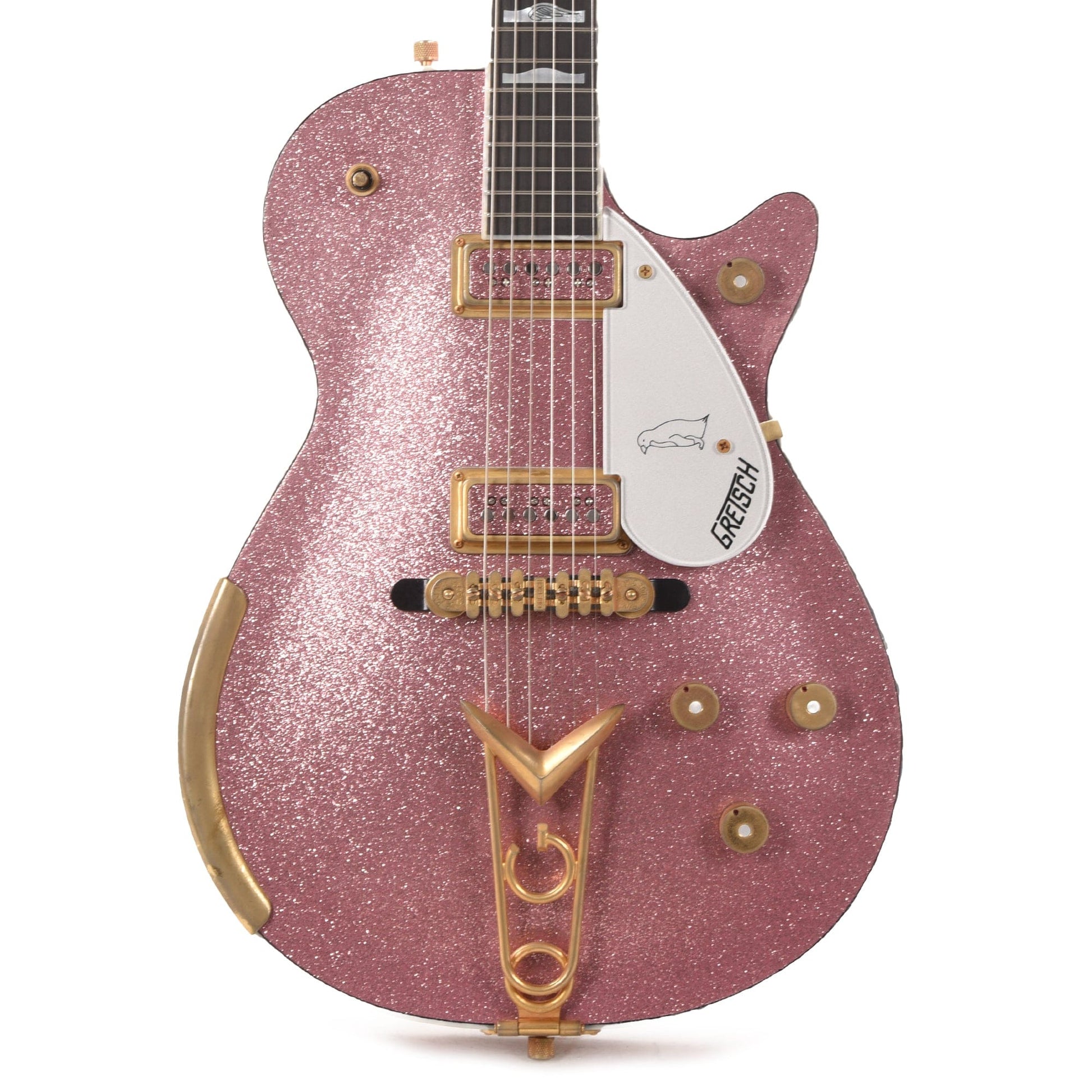 Gretsch Custom Shop G6134-57 1957 Michigan Mahogany Duo Jet Shell Pink Sparkle Relic w/Duncan Dyno Dynasonics Master Built by Stephen Stern Electric Guitars / Solid Body