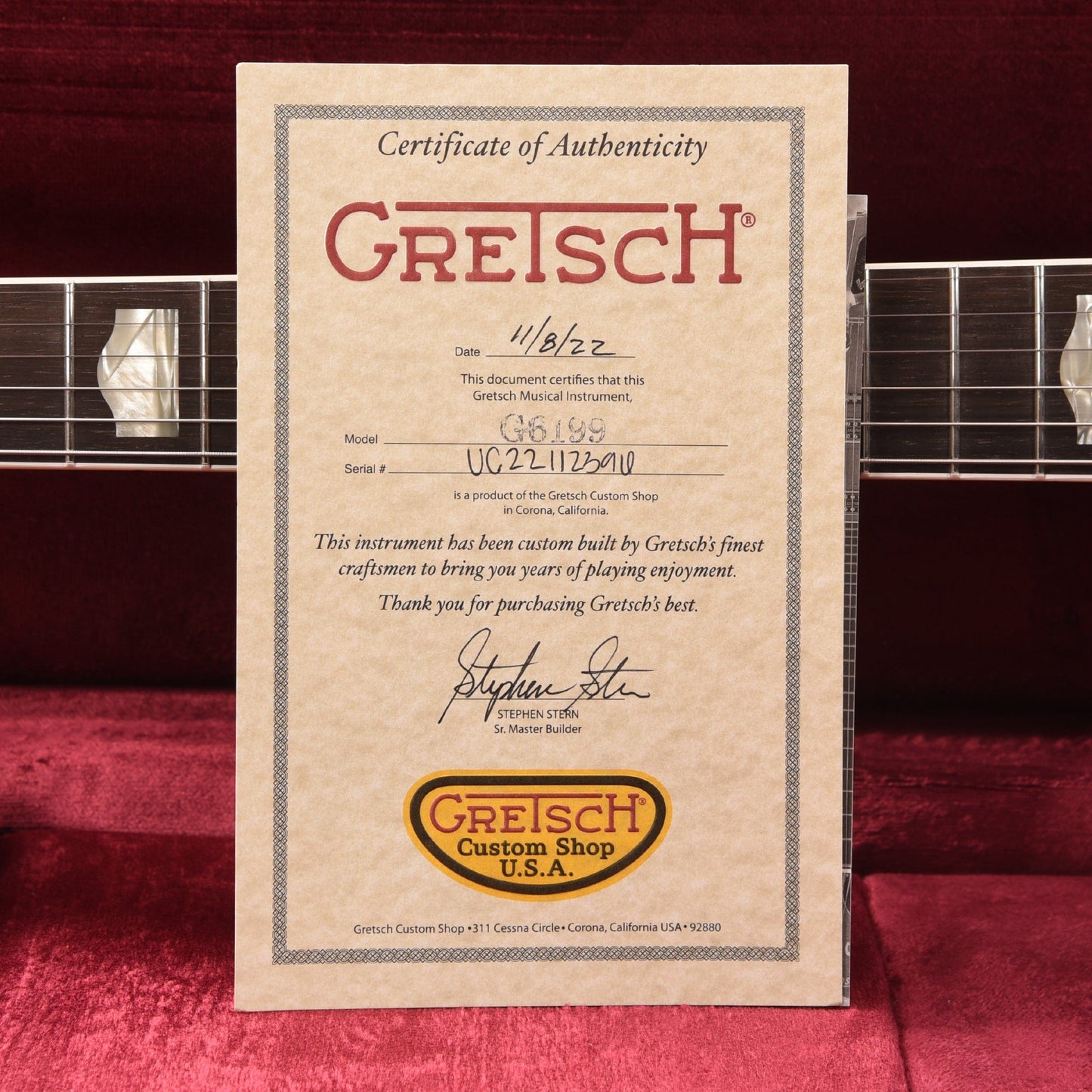 Gretsch Custom Shop G6199 Caddy Bo Michigan Mahogany Slow Iced Tea Fade Relic w/ThroBak SLE101s Master Built by Stephen Stern (Serial #UC22112396) Electric Guitars / Solid Body