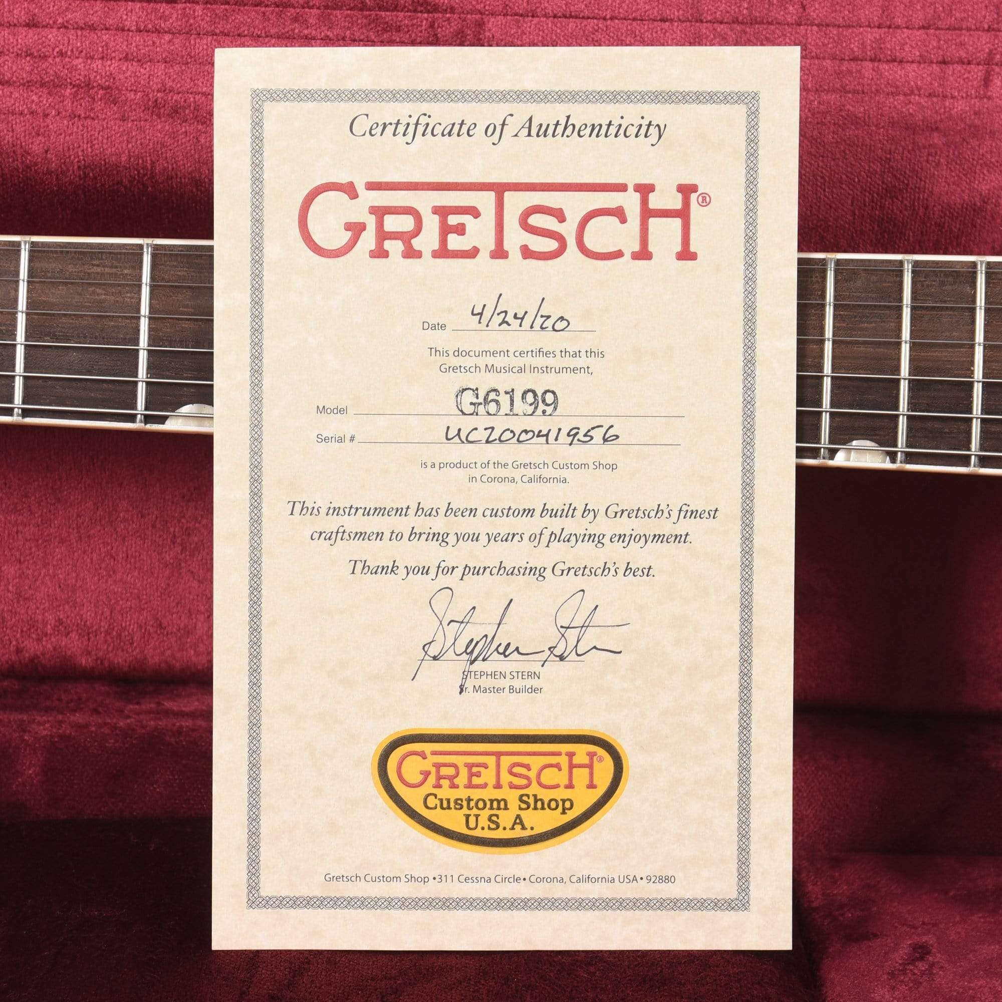 Gretsch Custom Shop Korina Caddy Bo Relic w/Brazilian Rosewood Fingerb ...