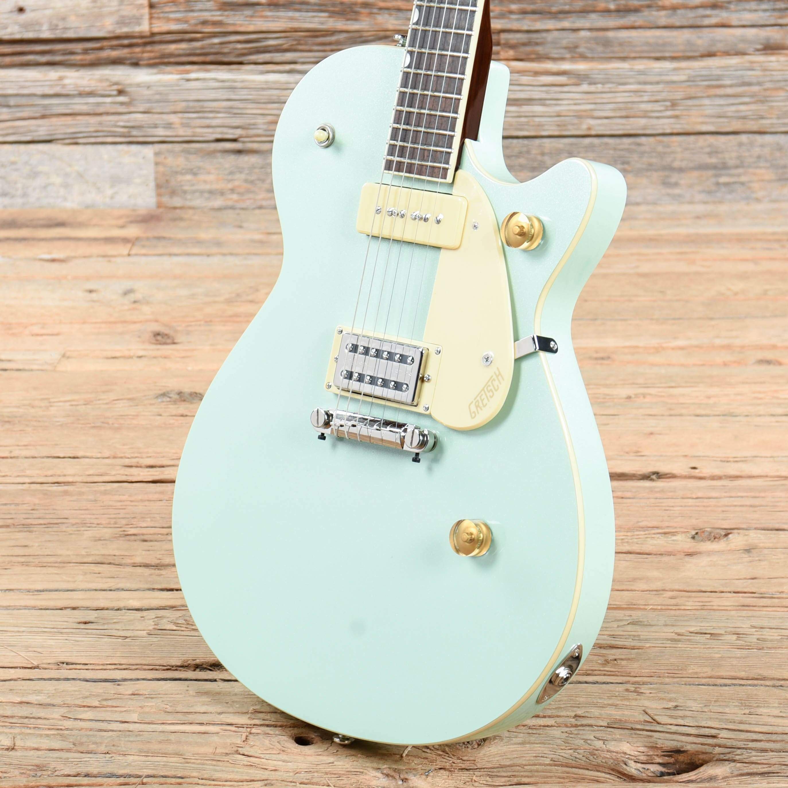 Gretsch G2215-P90 Streamliner Junior Jet Club Mint Metallic Electric Guitars / Solid Body