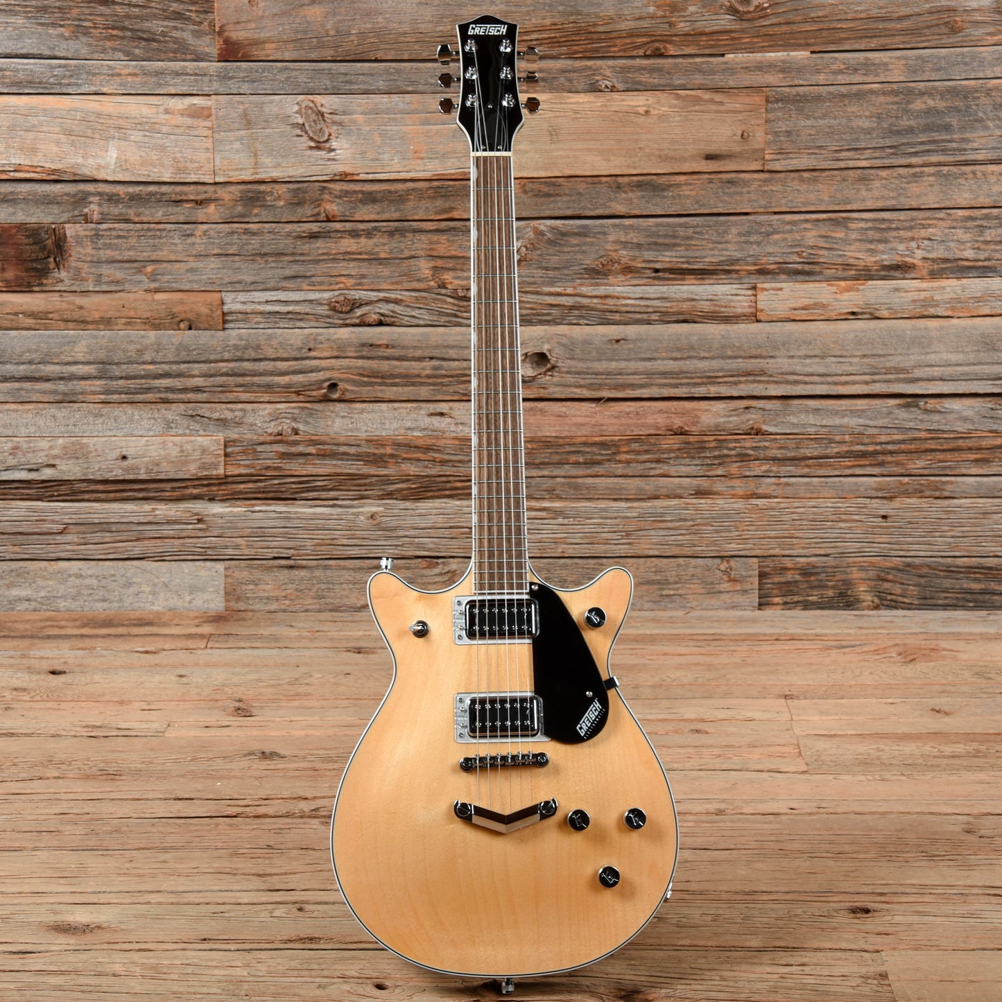 Gretsch G5222 Electromatic Double Jet BT Aged Natural w/V-Stoptail Electric Guitars / Solid Body