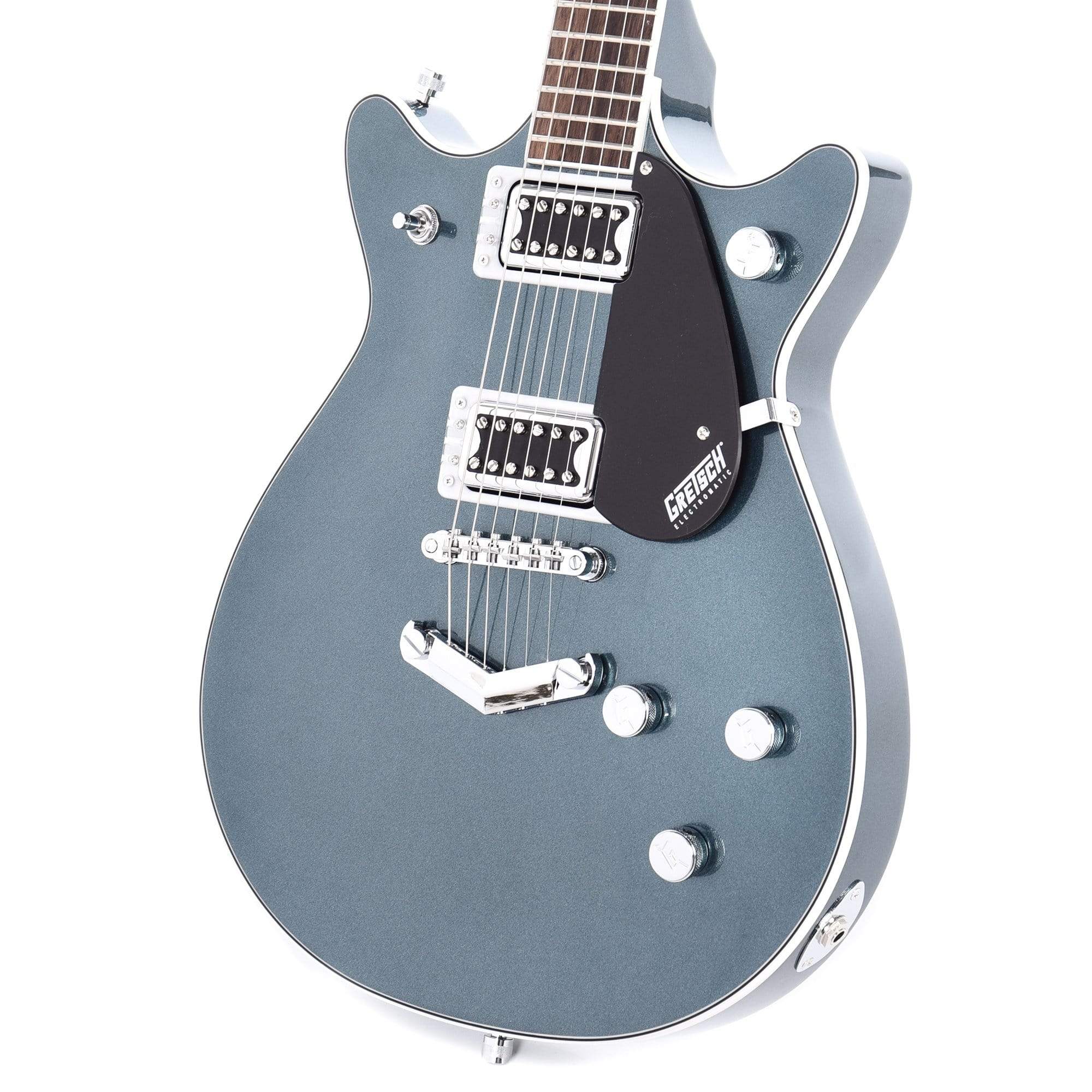 Gretsch G5222 Electromatic Double Jet BT Jade Grey Metallic w/V-Stopta –  Chicago Music Exchange