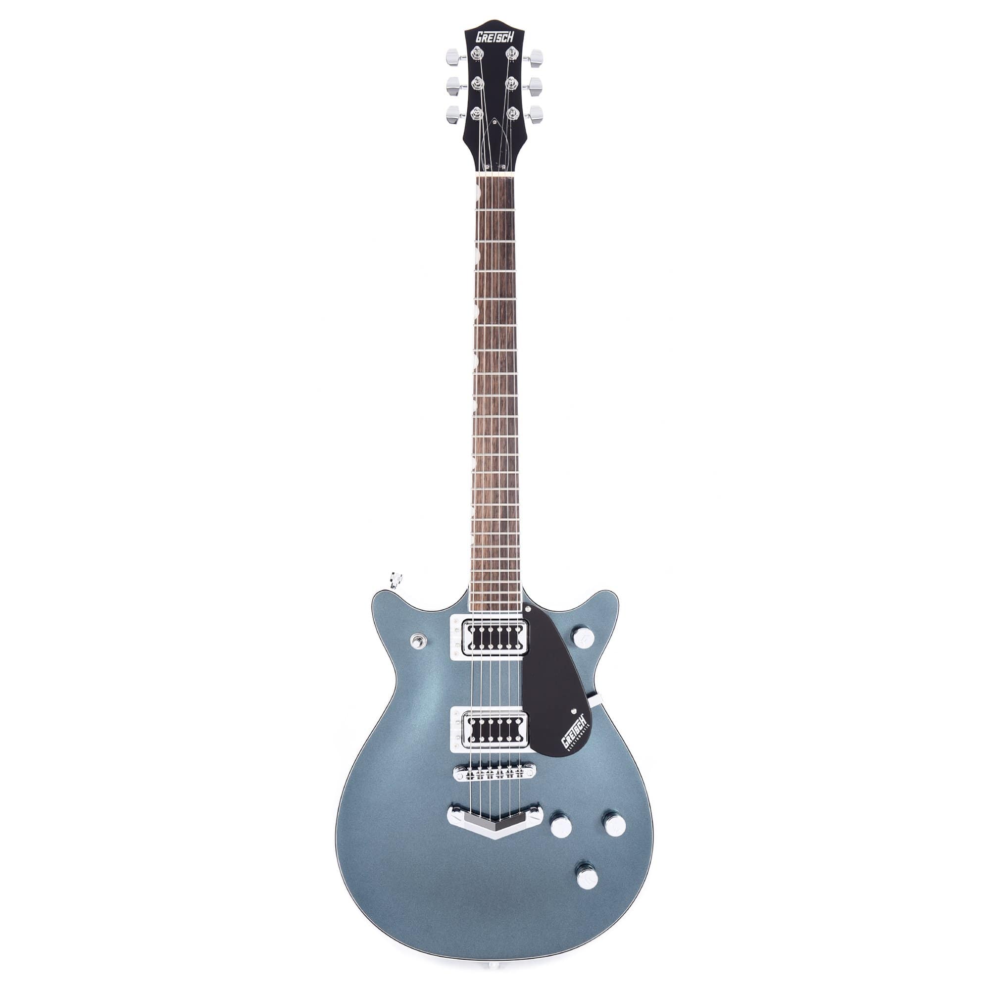 Gretsch G5222 Electromatic Double Jet BT Jade Grey Metallic w/V-Stoptail Electric Guitars / Solid Body