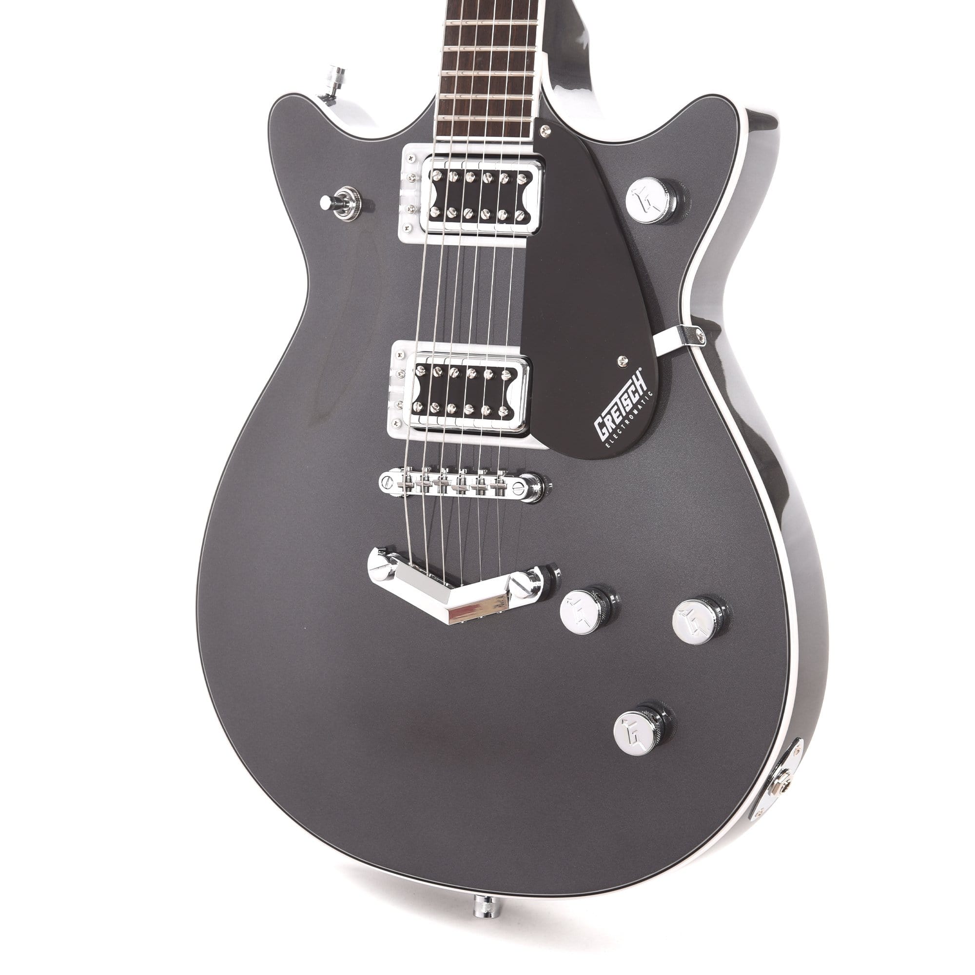 Gretsch G5222 Electromatic Double Jet BT London Grey w/V-Stoptail Electric Guitars / Solid Body