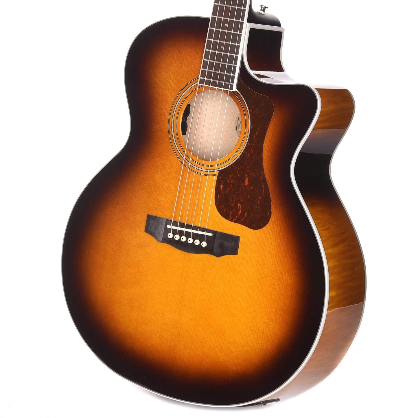 Guild Westerly F-250CE Deluxe Jumbo Cutaway Antique Burst w/Electronics Acoustic Guitars / Jumbo