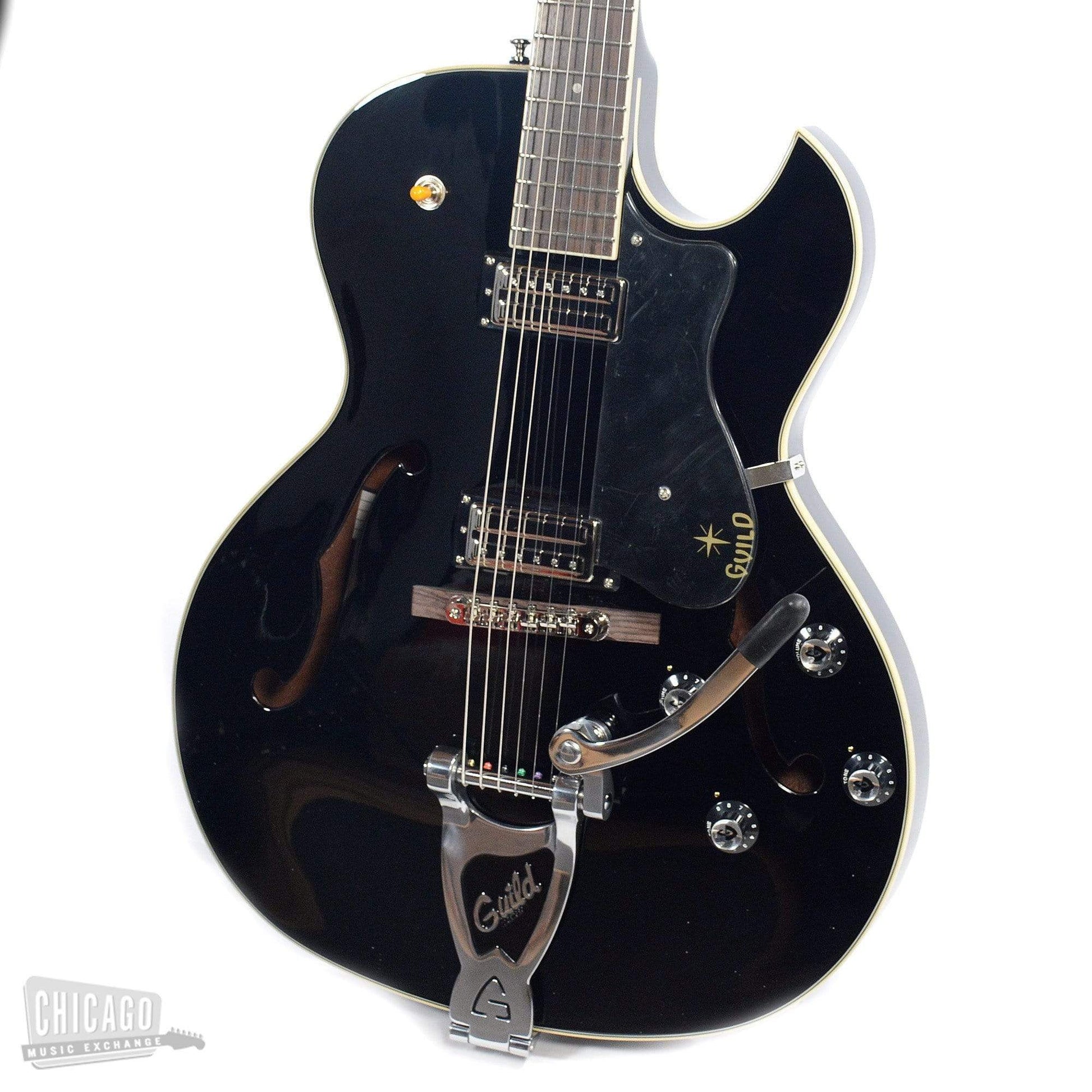 Guild Starfire III Hollowbody Black Electric Guitars / Hollow Body