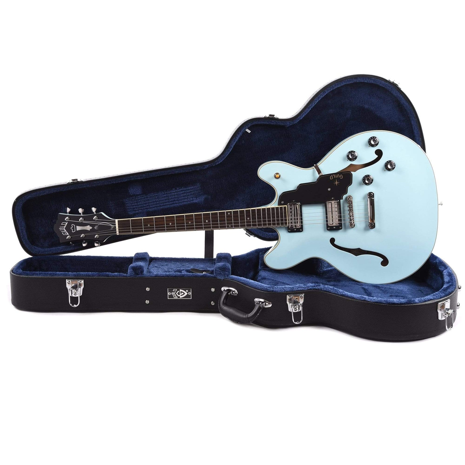 Guild Starfire IV ST Maple Hollowbody Sky Blue Electric Guitars / Hollow Body