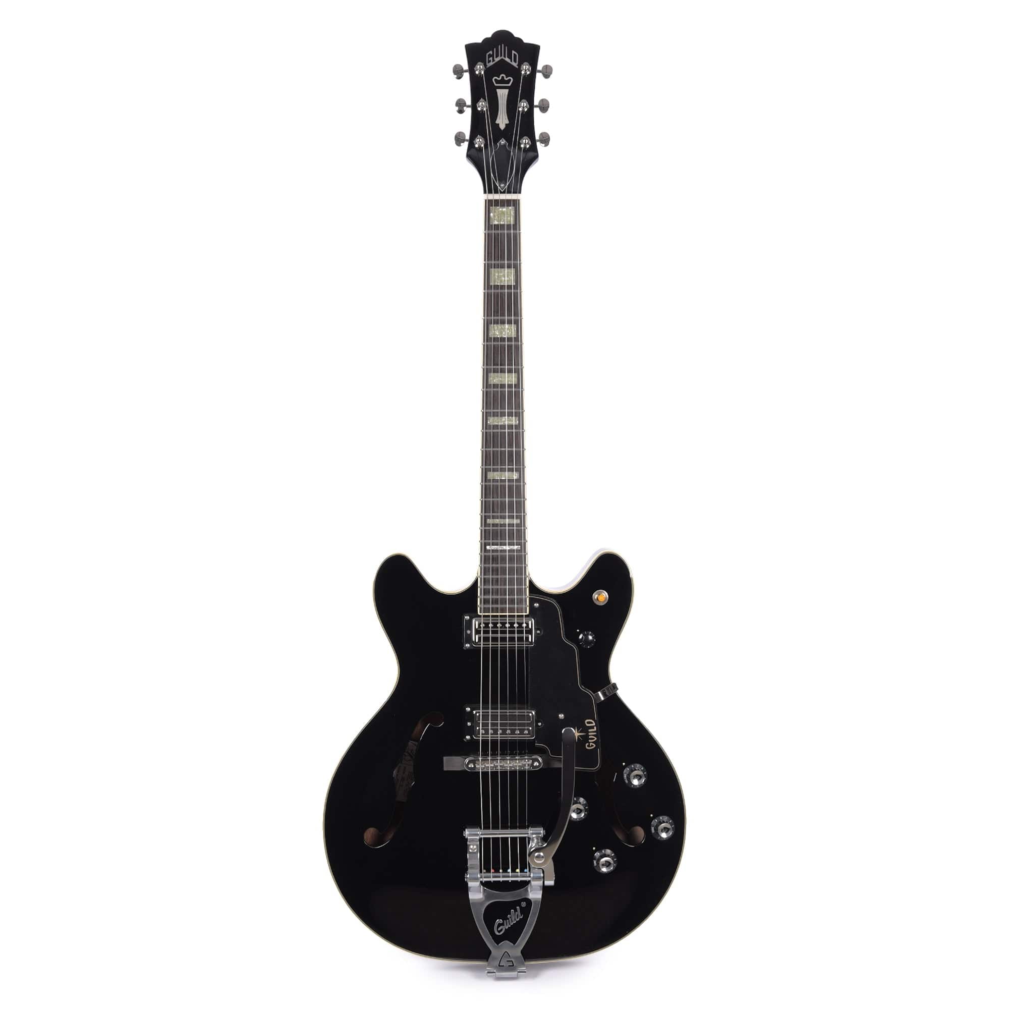 Guild Starfire V Newark Black Electric Guitars / Semi-Hollow