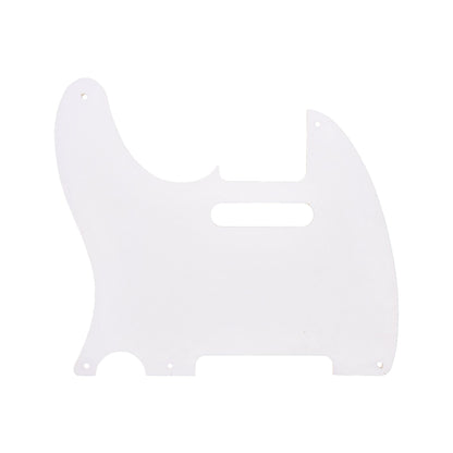 GuitarSlinger 50s Tele Pickguard White 1-Ply Parts / Guitar Pickups