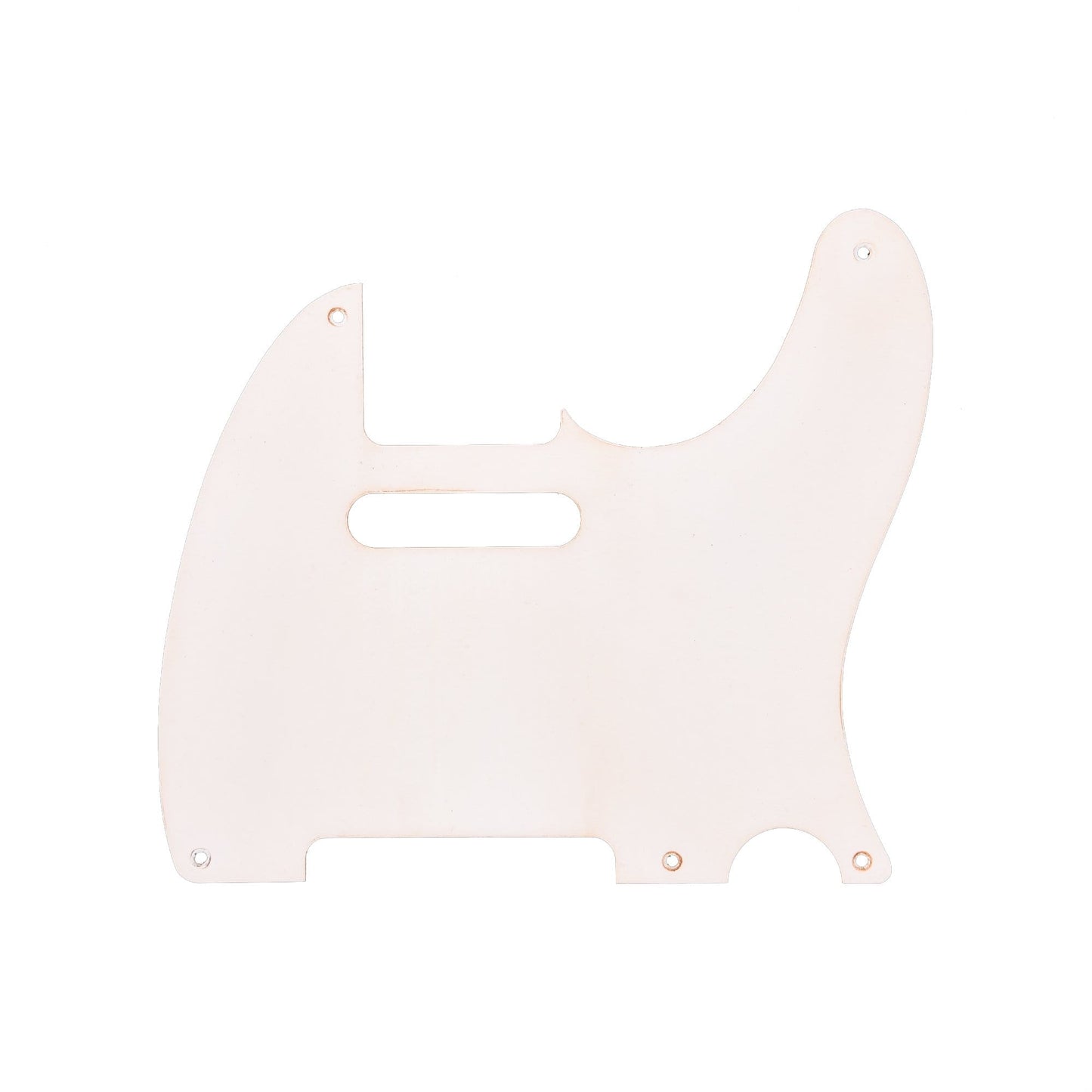 GuitarSlinger 50s Tele Pickguard White 1-Ply Parts / Guitar Pickups