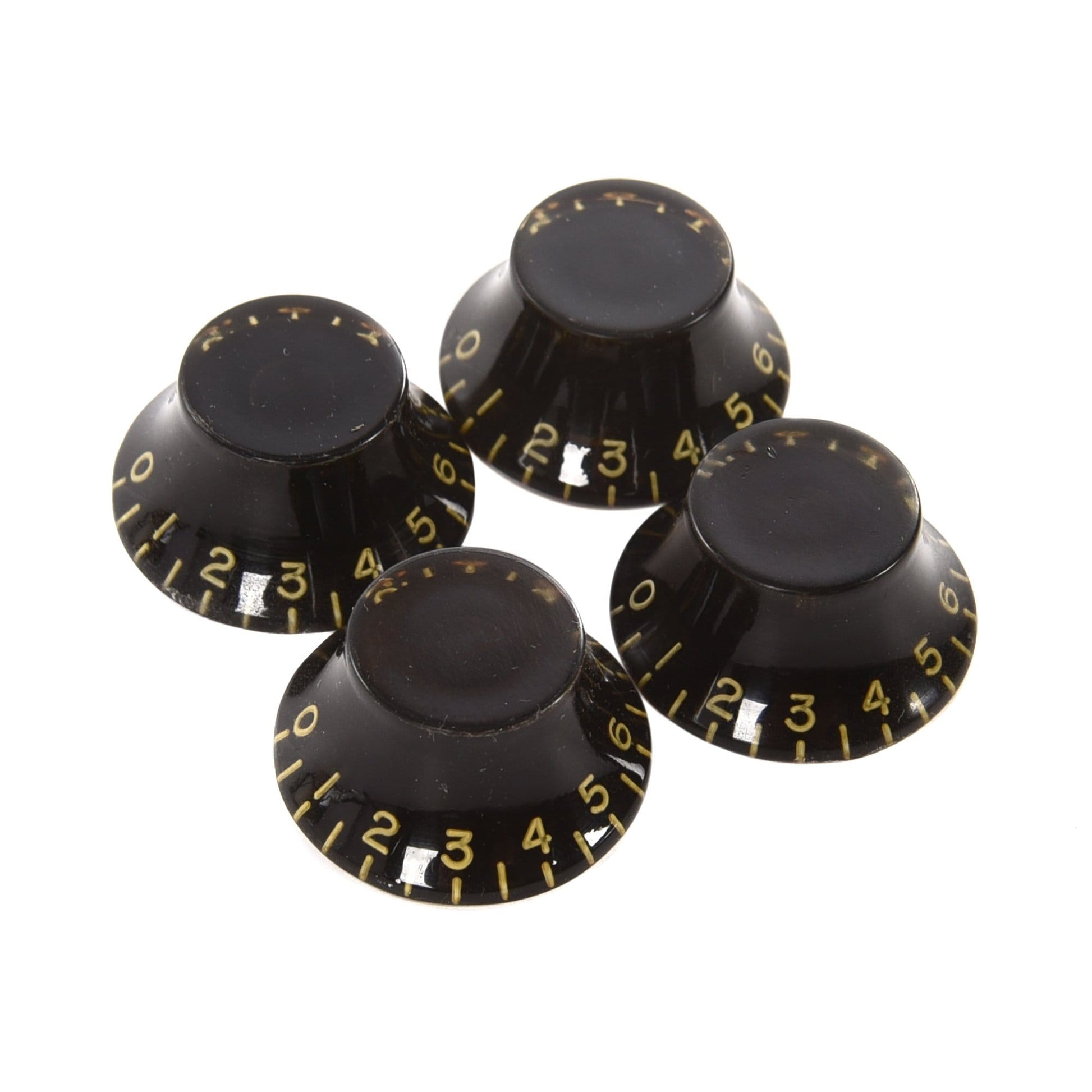 GuitarSlinger Black Bell Knobs Set Parts / Knobs