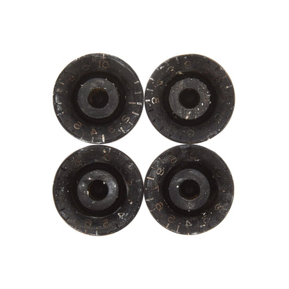 GuitarSlinger Black Bell Knobs Set Parts / Knobs