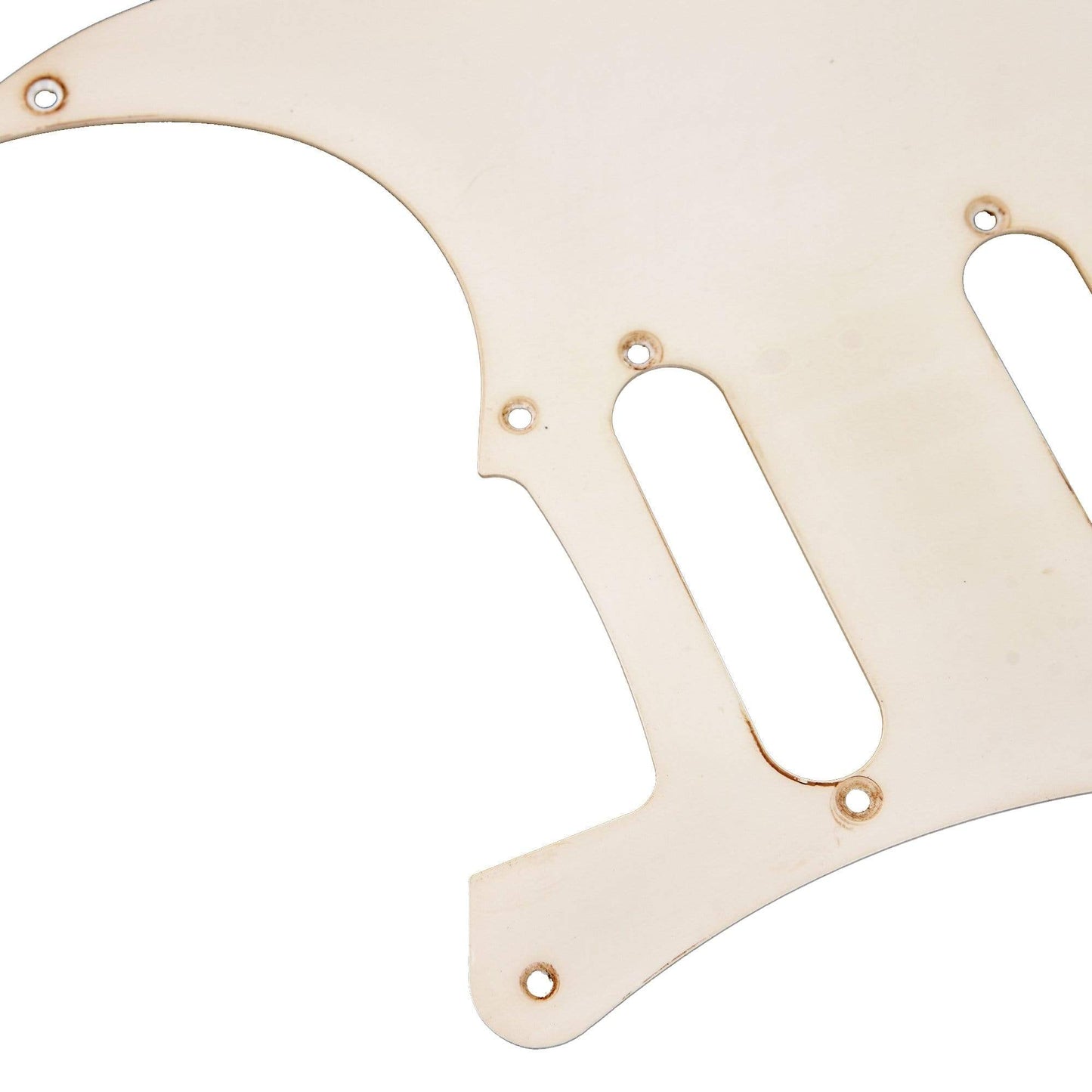 GuitarSlinger 50s Strat Pickguard White 1-Ply 1.6mm Parts / Pickguards