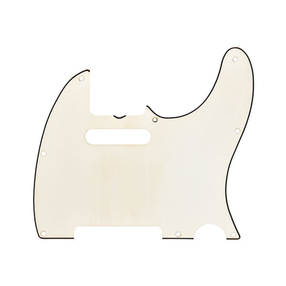 GuitarSlinger 60s Tele Pickguard Parchment 3-Ply Parts / Pickguards