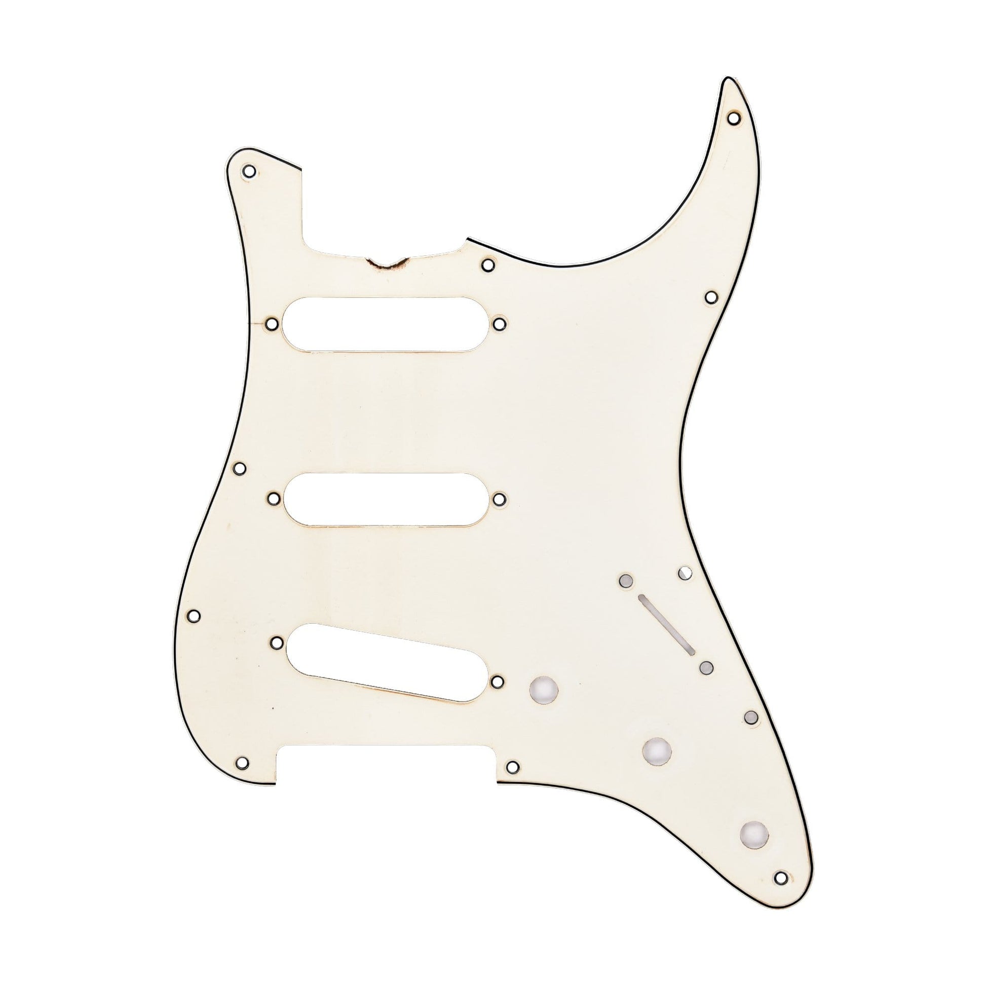 GuitarSlinger 64/65 Strat Pickguard Parchment Parts / Pickguards