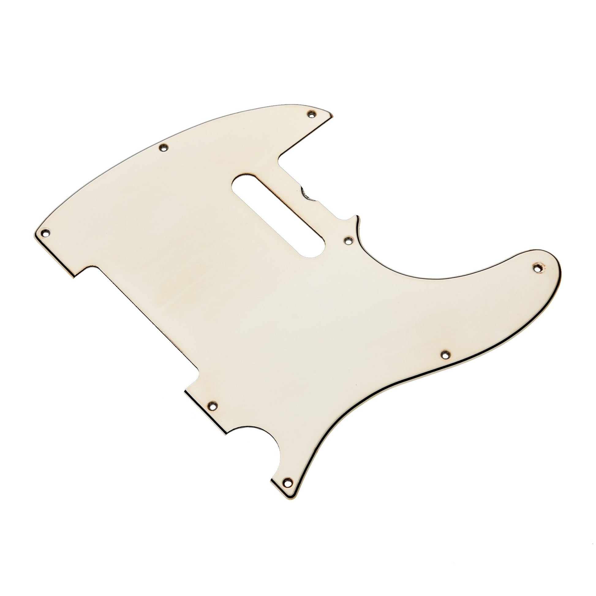 GuitarSlinger 68s Tele Pickguard White 3-Ply Parts / Pickguards