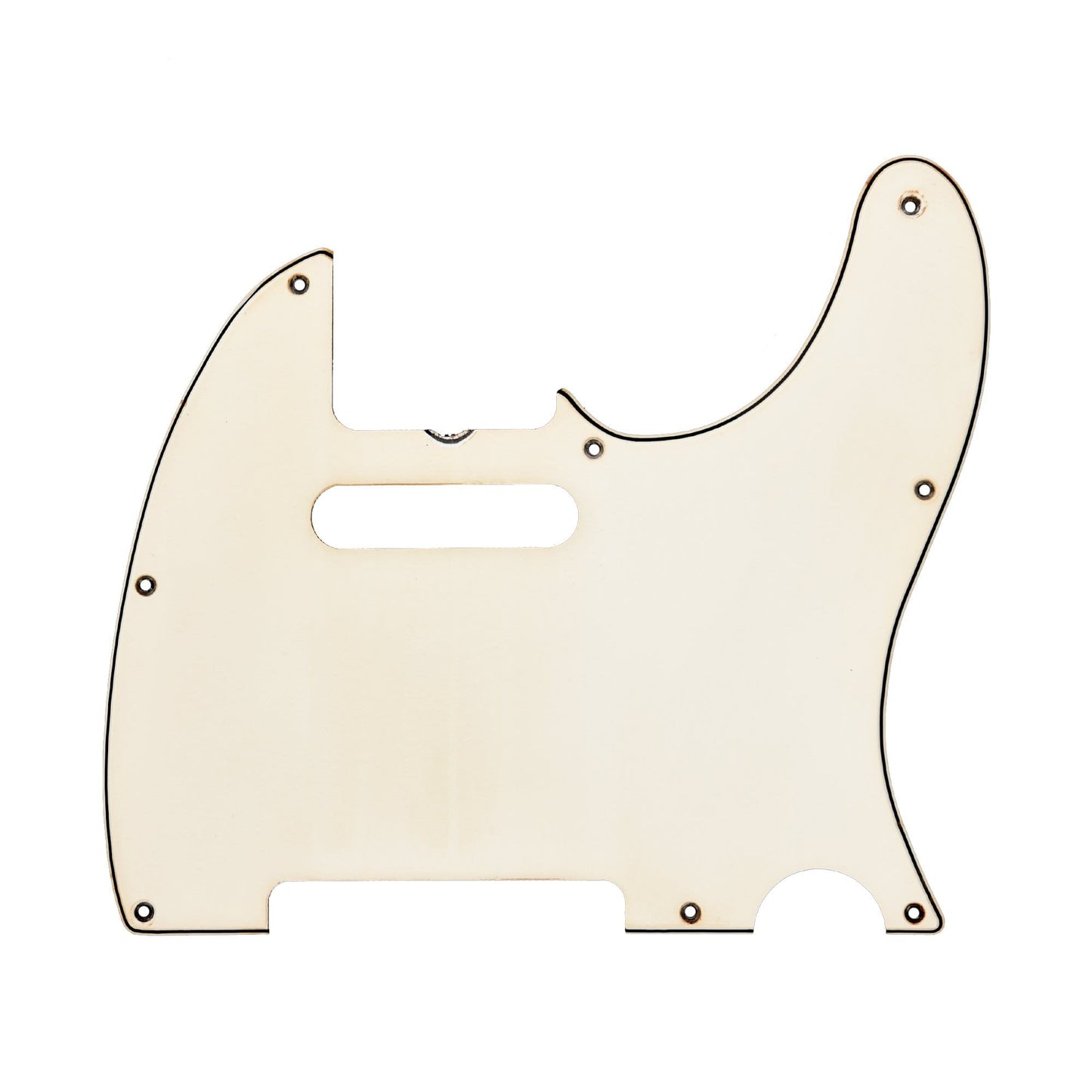 GuitarSlinger 68s Tele Pickguard White 3-Ply Parts / Pickguards