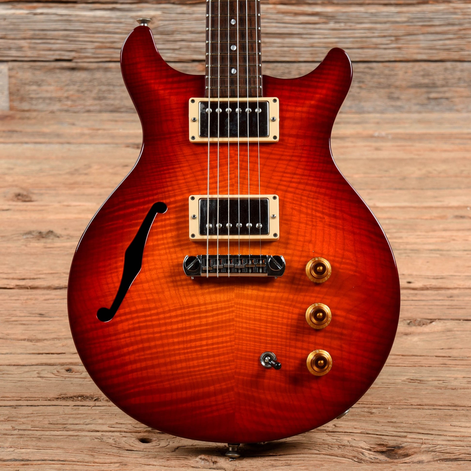 Hamer Artist Flame Top Sunburst Electric Guitars / Semi-Hollow