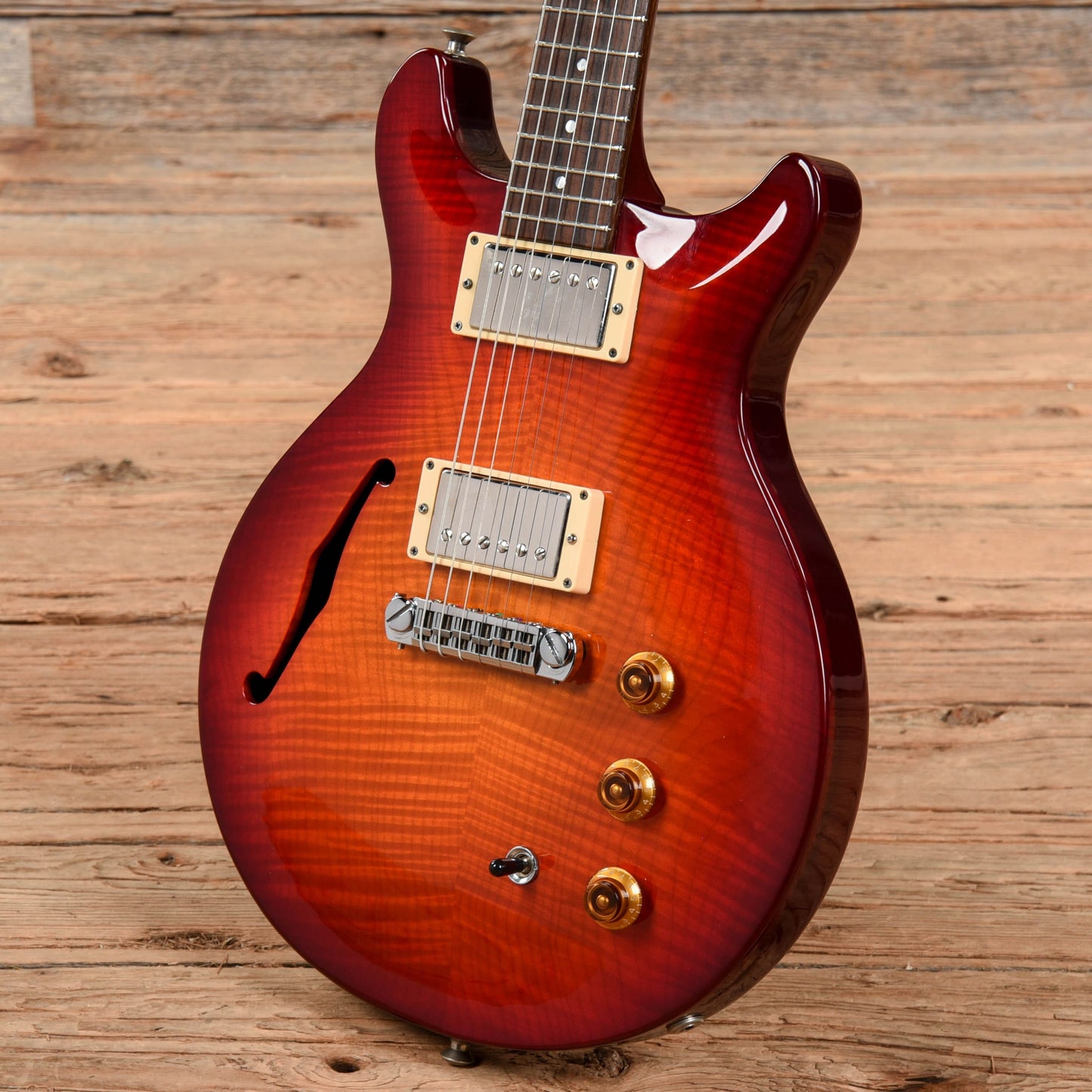 Hamer Artist Flame Top Sunburst Electric Guitars / Semi-Hollow