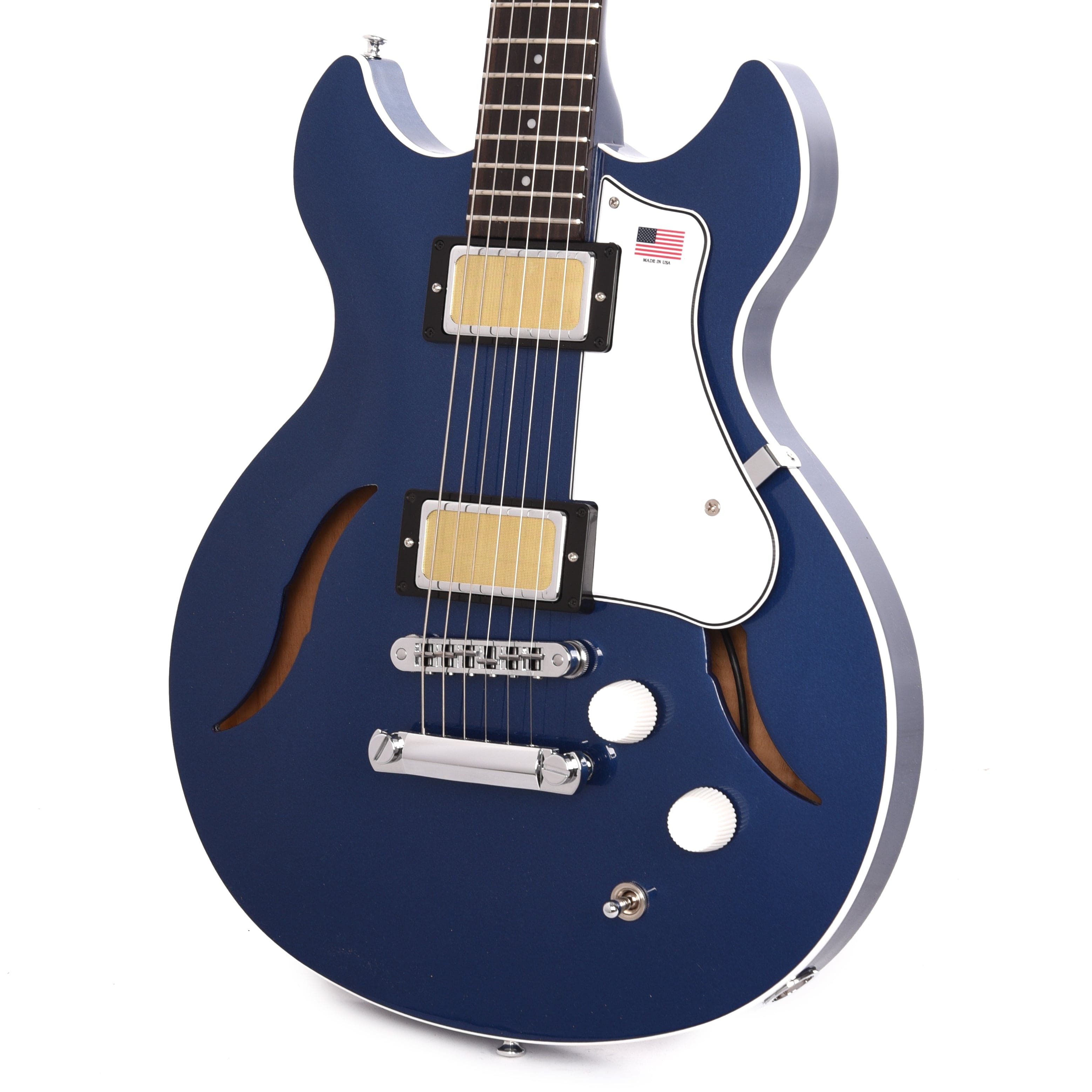 Harmony Comet Midnight Blue Electric Guitars / Semi-Hollow