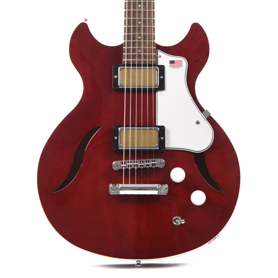 Harmony Comet Trans Red Electric Guitars / Semi-Hollow