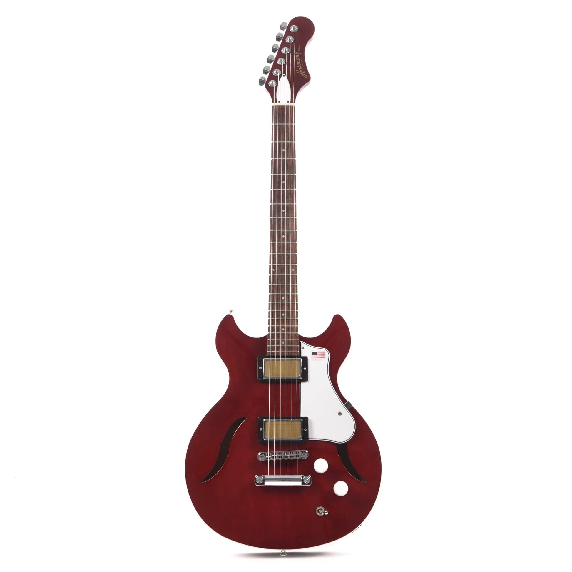 Harmony Comet Trans Red Electric Guitars / Semi-Hollow