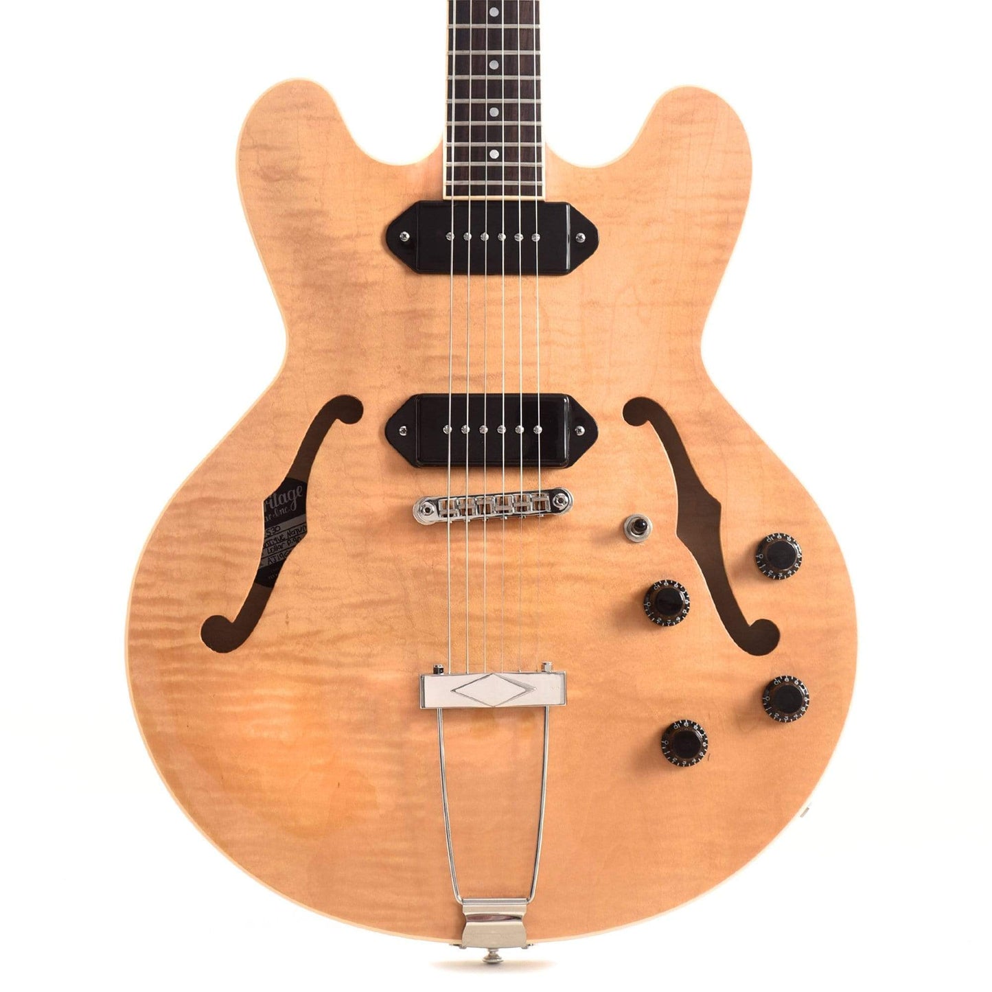 Heritage H-530 Hollow Body Antique Natural Electric Guitars / Hollow Body