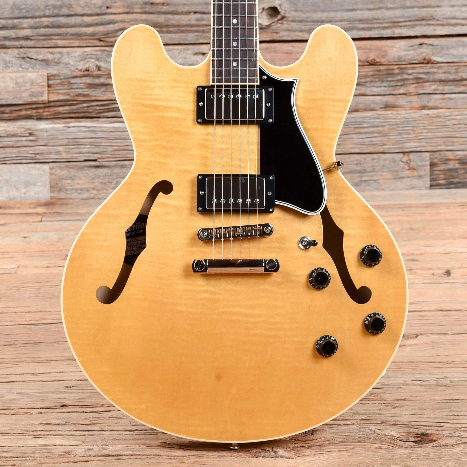 Heritage H-535 Standard Semi-Hollow Antique Natural Electric Guitars / Semi-Hollow