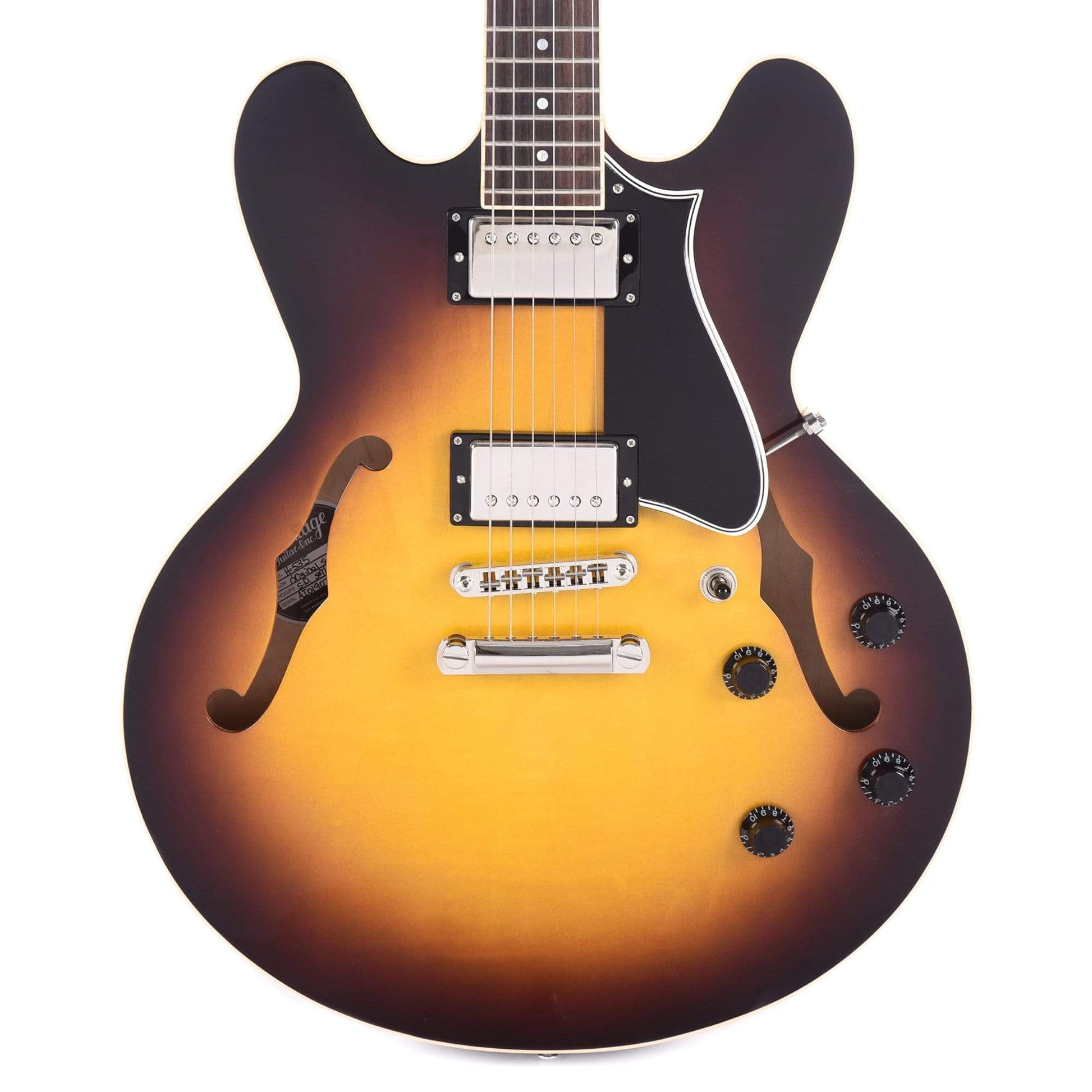 Heritage H-535 Standard Semi-Hollow Original Sunburst Electric Guitars / Semi-Hollow