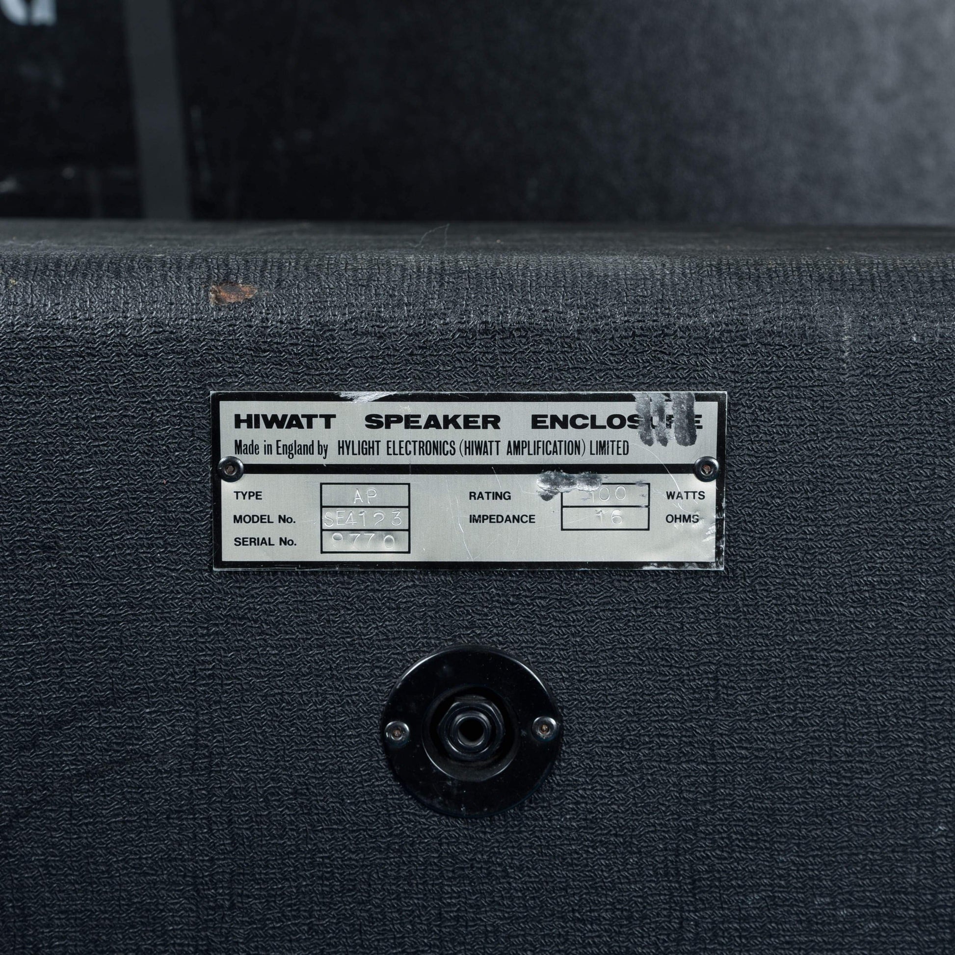 Hiwatt 4x12 Cabinet