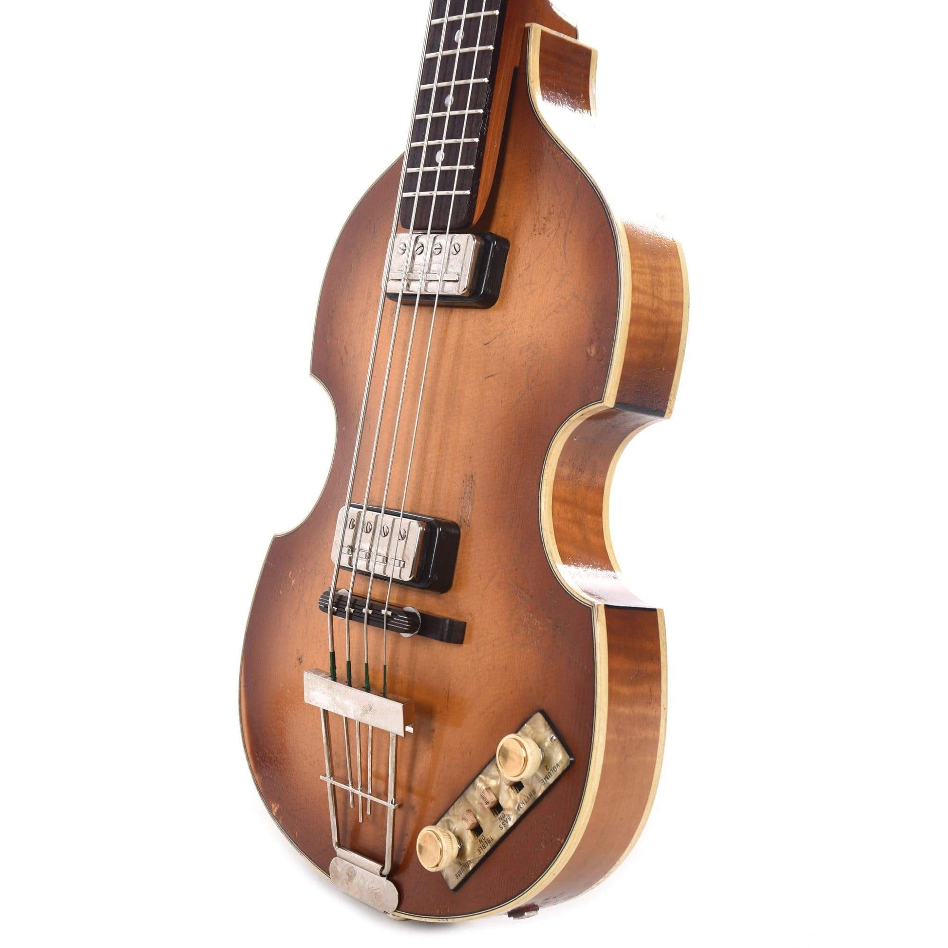 Hofner 1963 Reissue Violin Bass Vintage Aged Sunburst w/Vintage Case Bass Guitars / 4-String