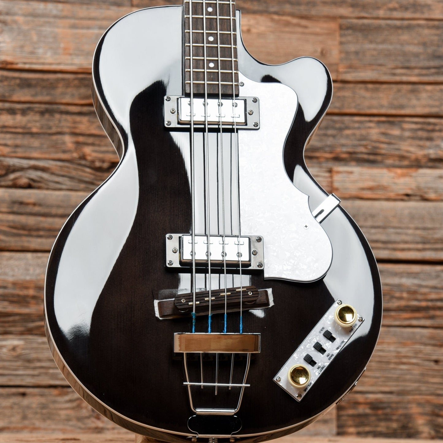 Hofner Ignition PRO Club Bass Transparent Black Bass Guitars / 4-String