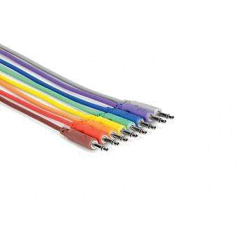 Hosa CMM-830 1ft Unbalanced Patch Cable 3.5 mm TS to Same (8 pack) Accessories / Cables