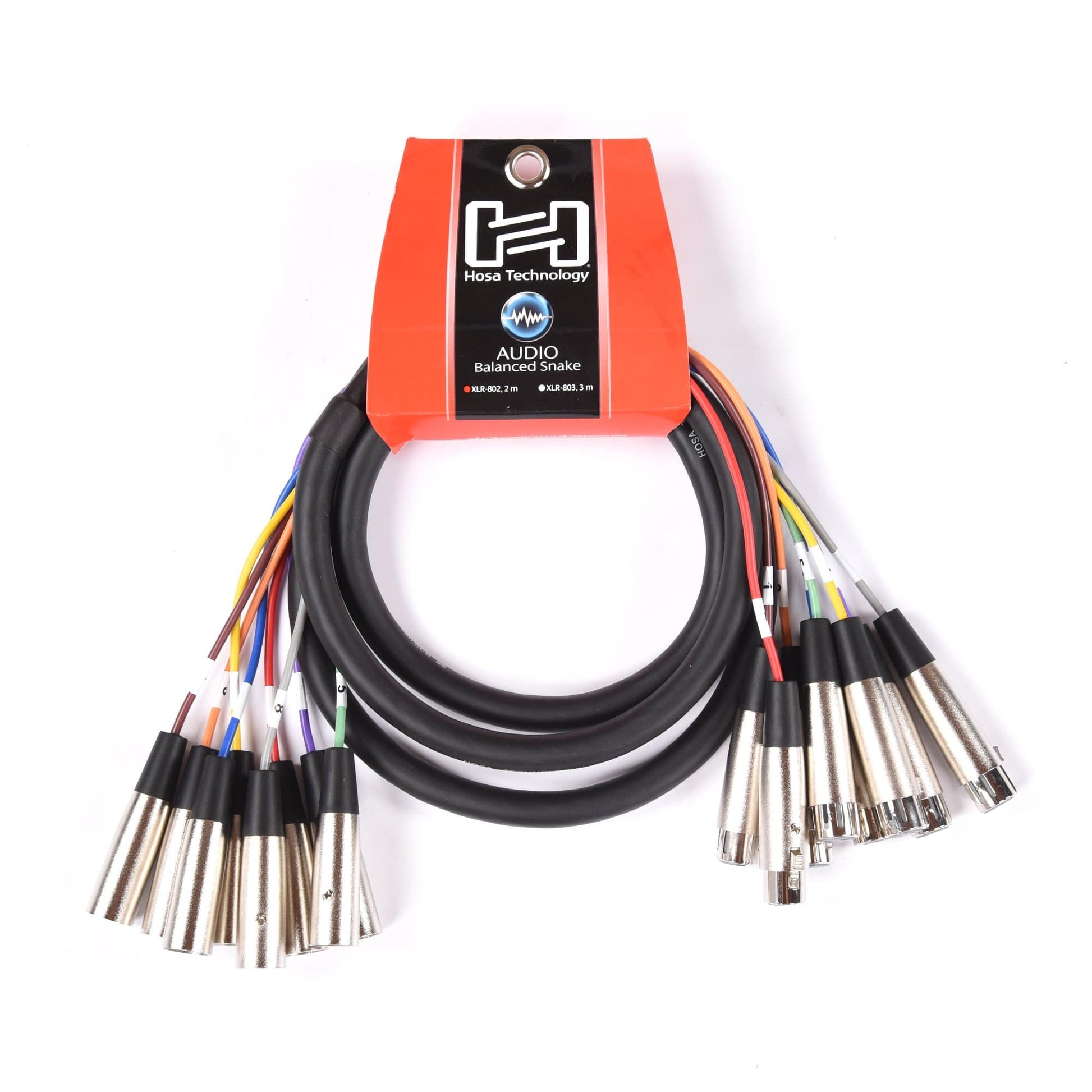 Hosa XLR-802 2 Meter 8-channel Snake with XLR Connectors Accessories / Cables