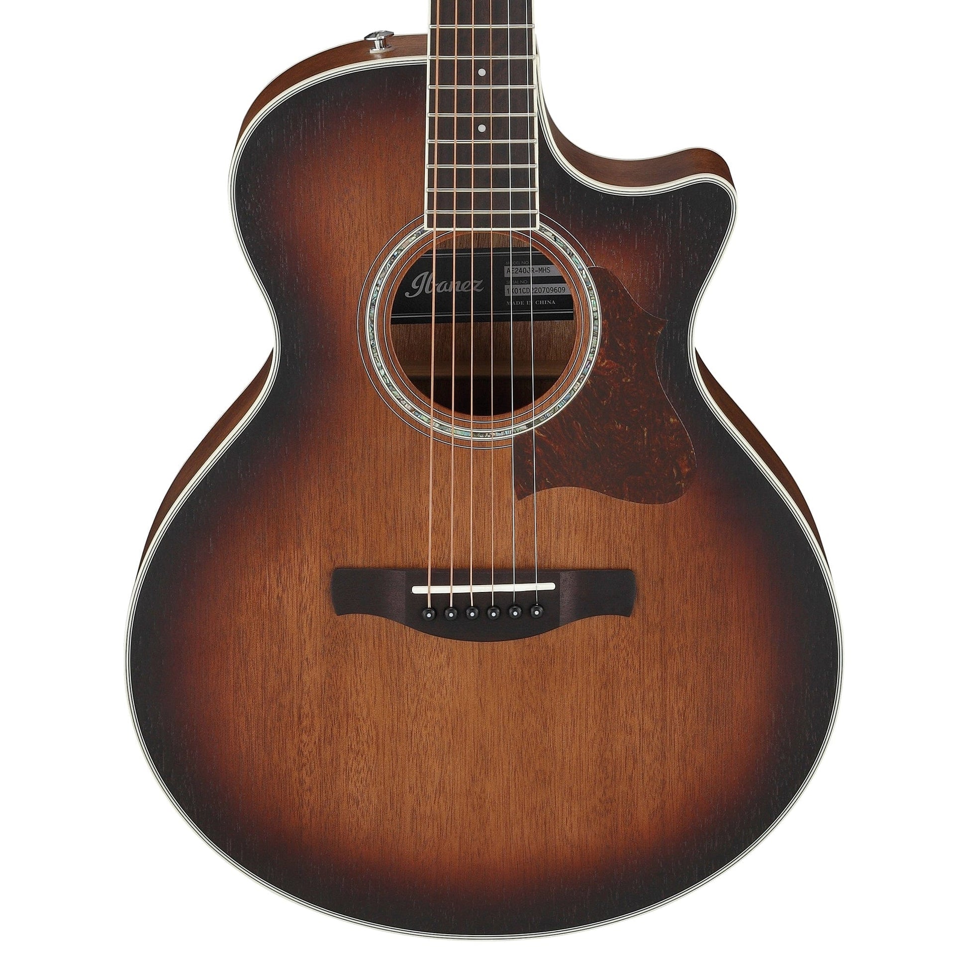 Ibanez AE240JRMHS Acoustic Guitar Mahogany Sunburst Open Pore Acoustic Guitars / Built-in Electronics