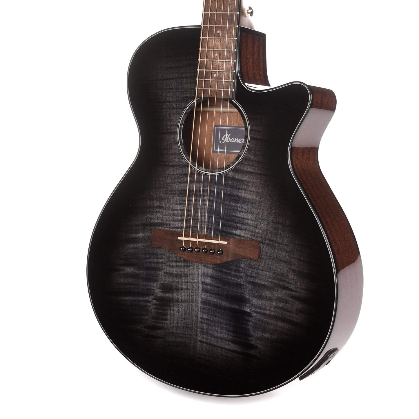 Ibanez AEG70 Acoustic Transparent Charcoal Burst High Gloss Acoustic Guitars / Built-in Electronics