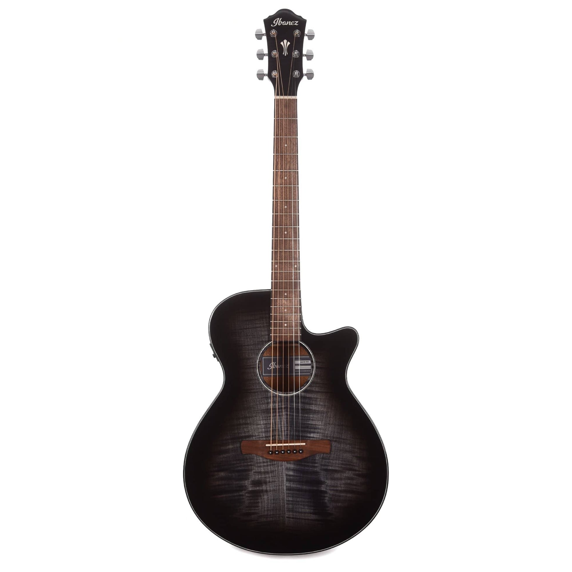 Ibanez AEG70 Acoustic Transparent Charcoal Burst High Gloss Acoustic Guitars / Built-in Electronics