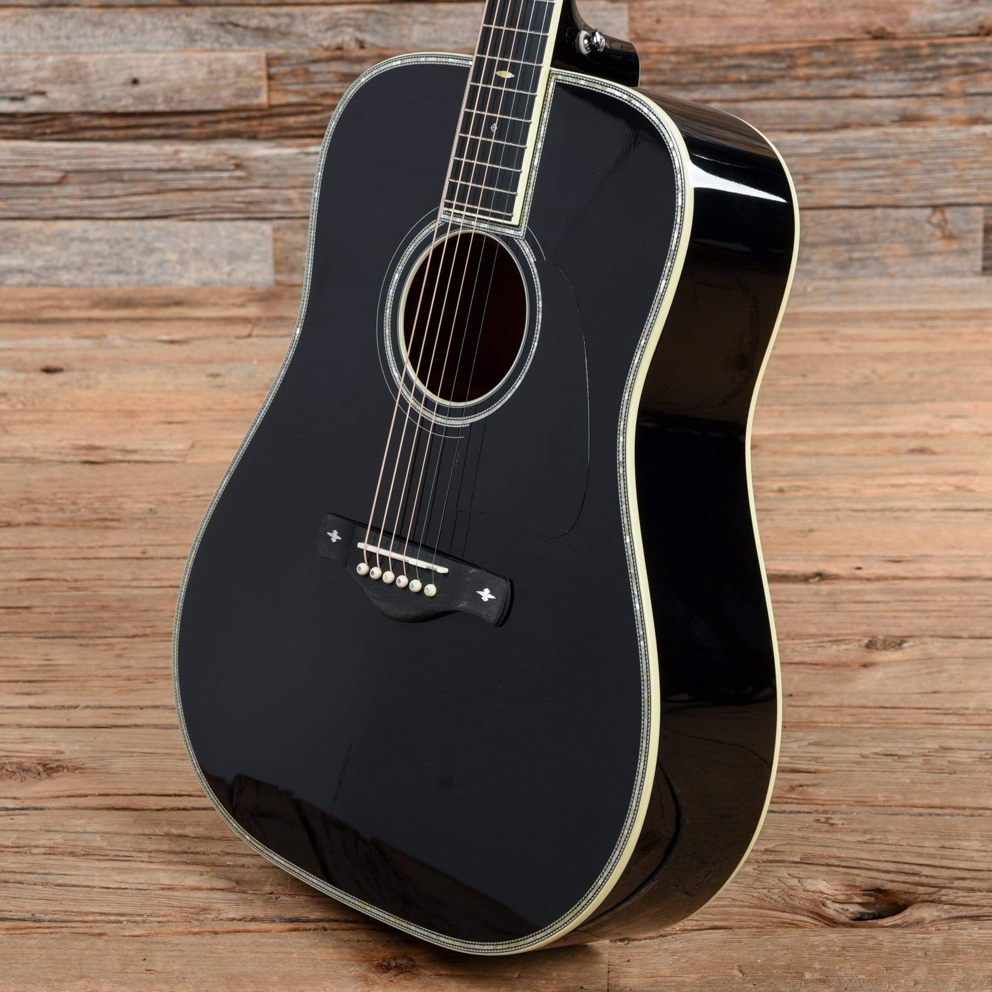 Ibanez AV5DBK Solid Top Dreadnought Black 2017 Acoustic Guitars / Dreadnought