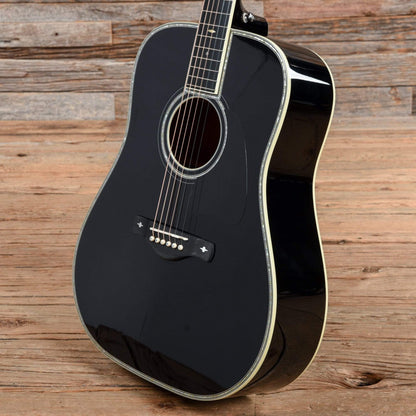 Ibanez AV5DBK Solid Top Dreadnought Black 2017 Acoustic Guitars / Dreadnought