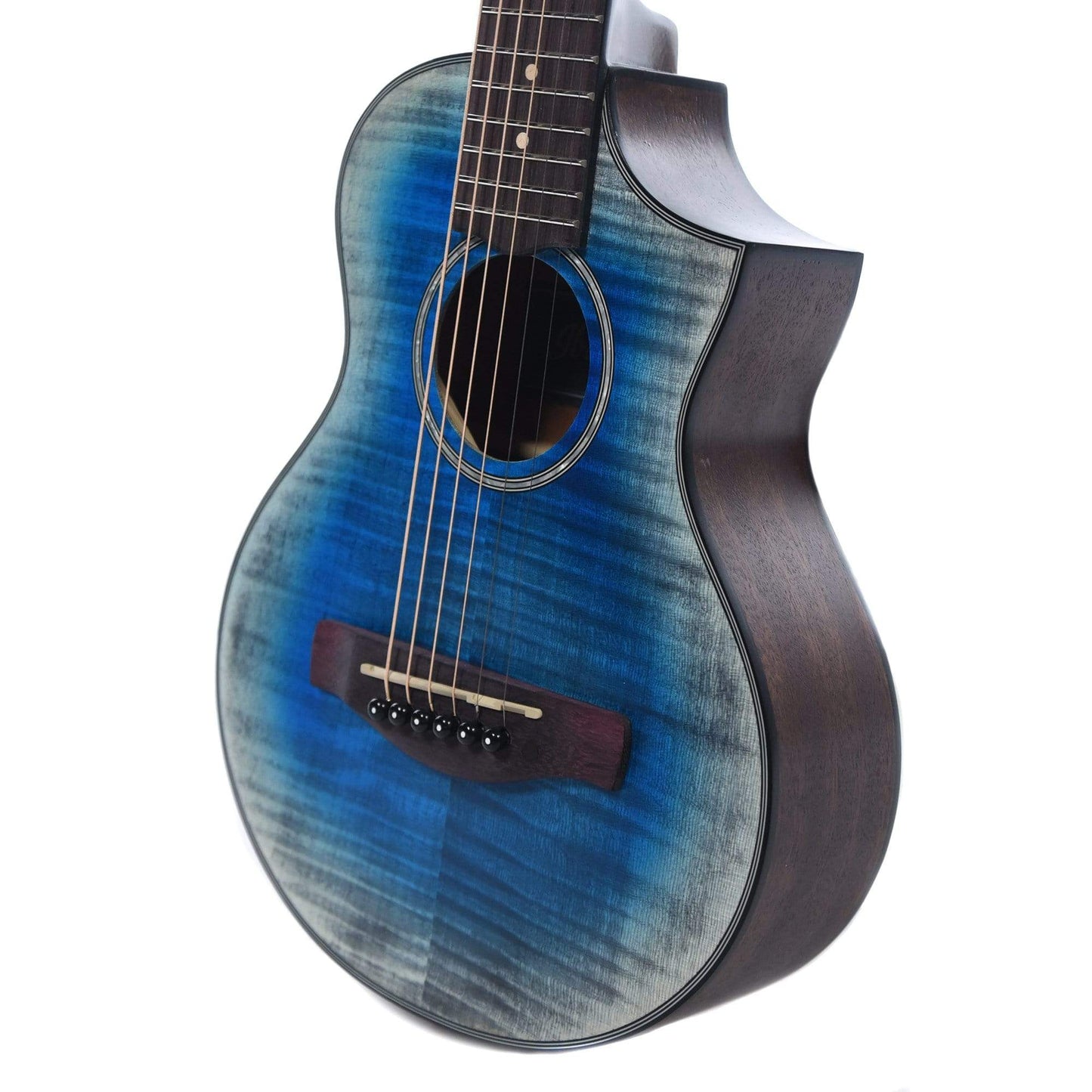 Ibanez EWP32FM Piccolo Acoustic Glacier Blue Open Pore Acoustic Guitars / Mini/Travel