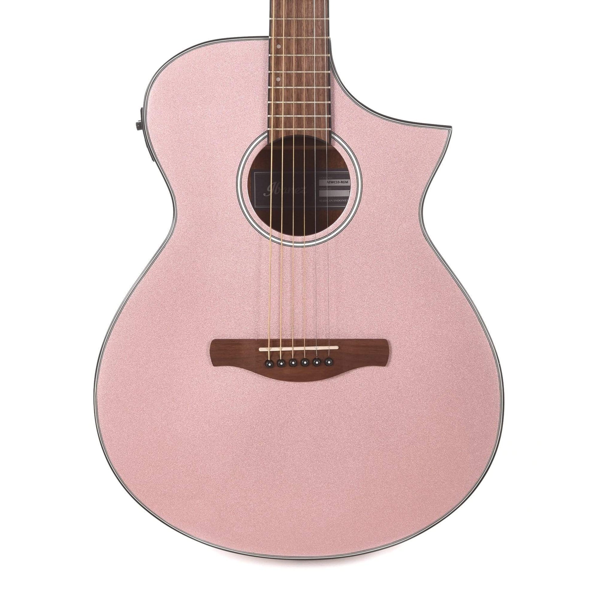 Ibanez AEWC10 Acoustic Rose Gold High Gloss Acoustic Guitars / OM and Auditorium