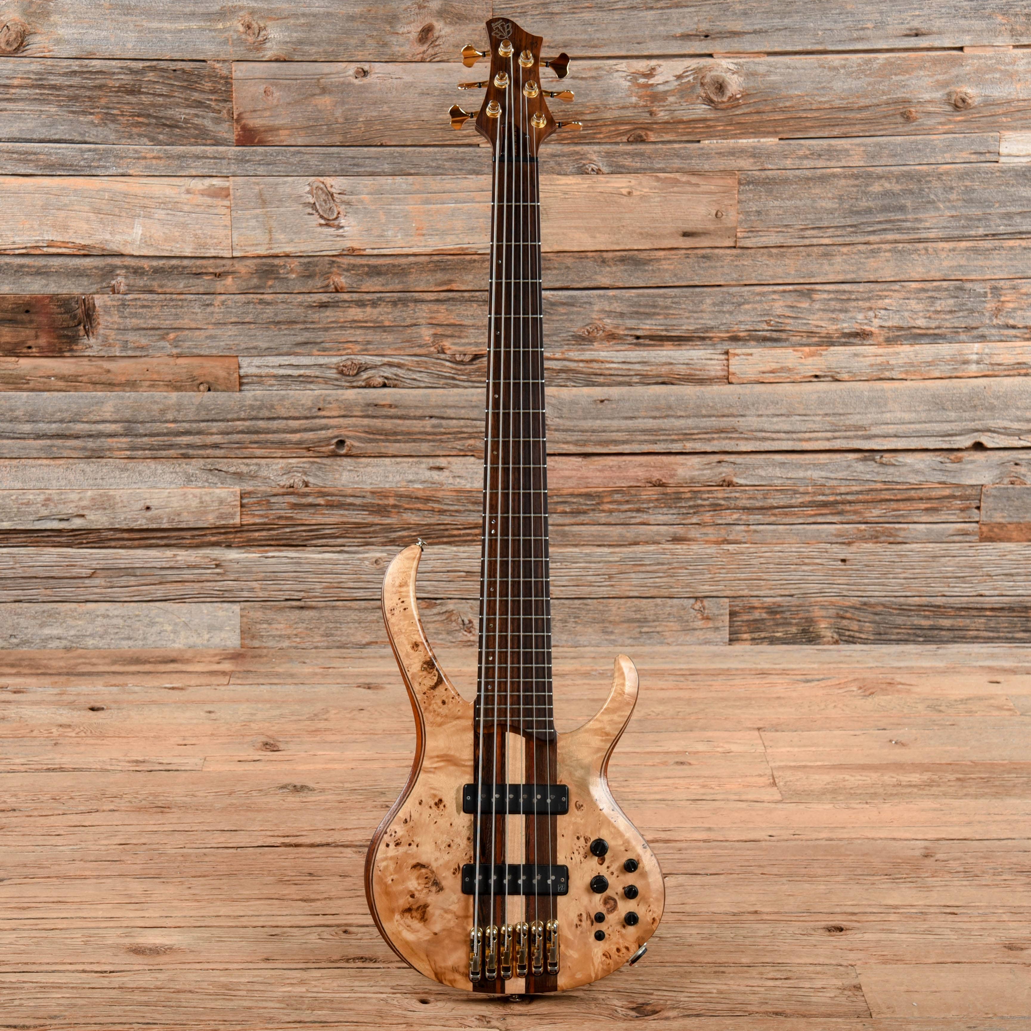 Ibanez Premium BTB1606 6-String Bass Poplar Burl – Chicago Music Exchange