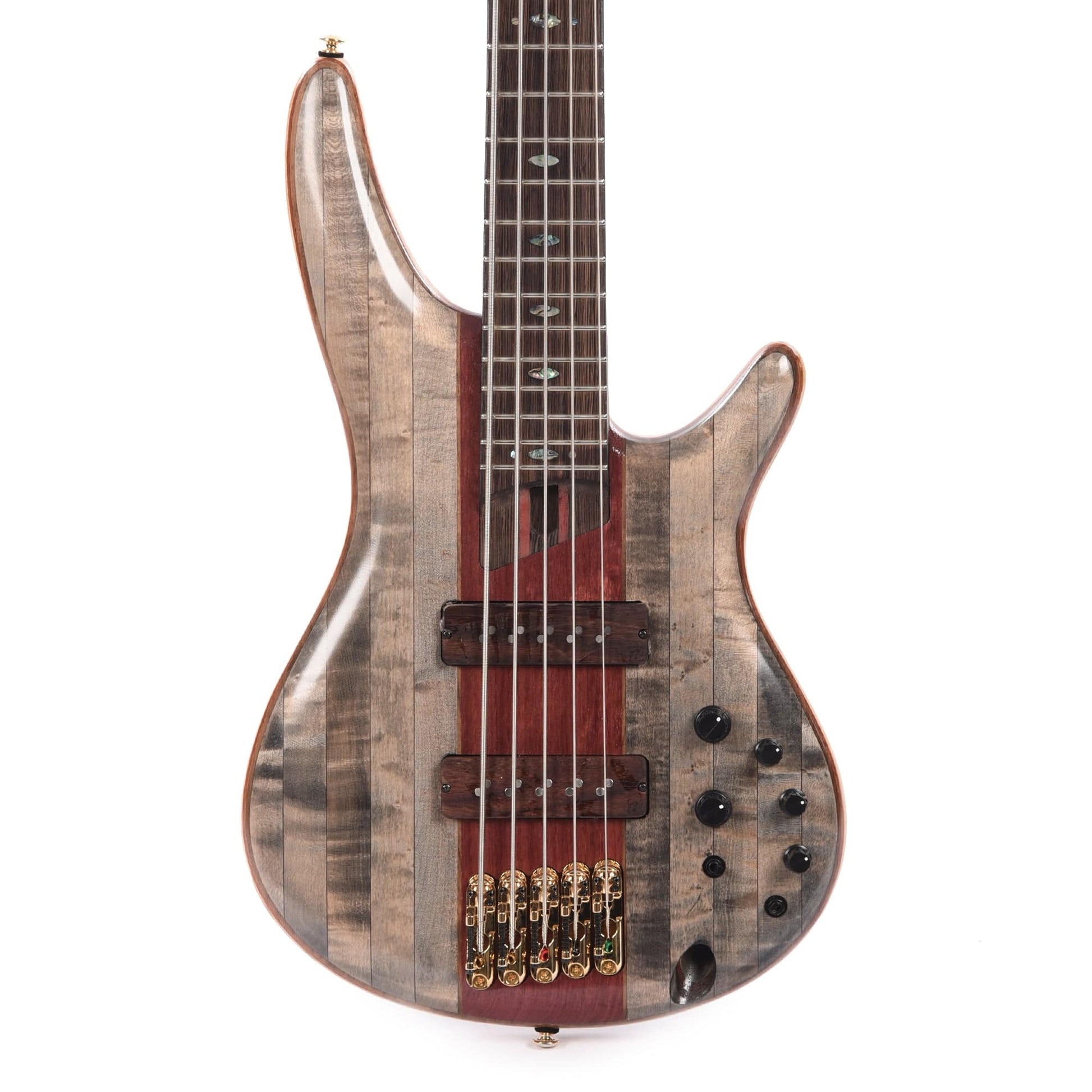 Ibanez SR5CMDX Premium 5-String Bass Black Ice Low Gloss Bass Guitars / 5-String or More