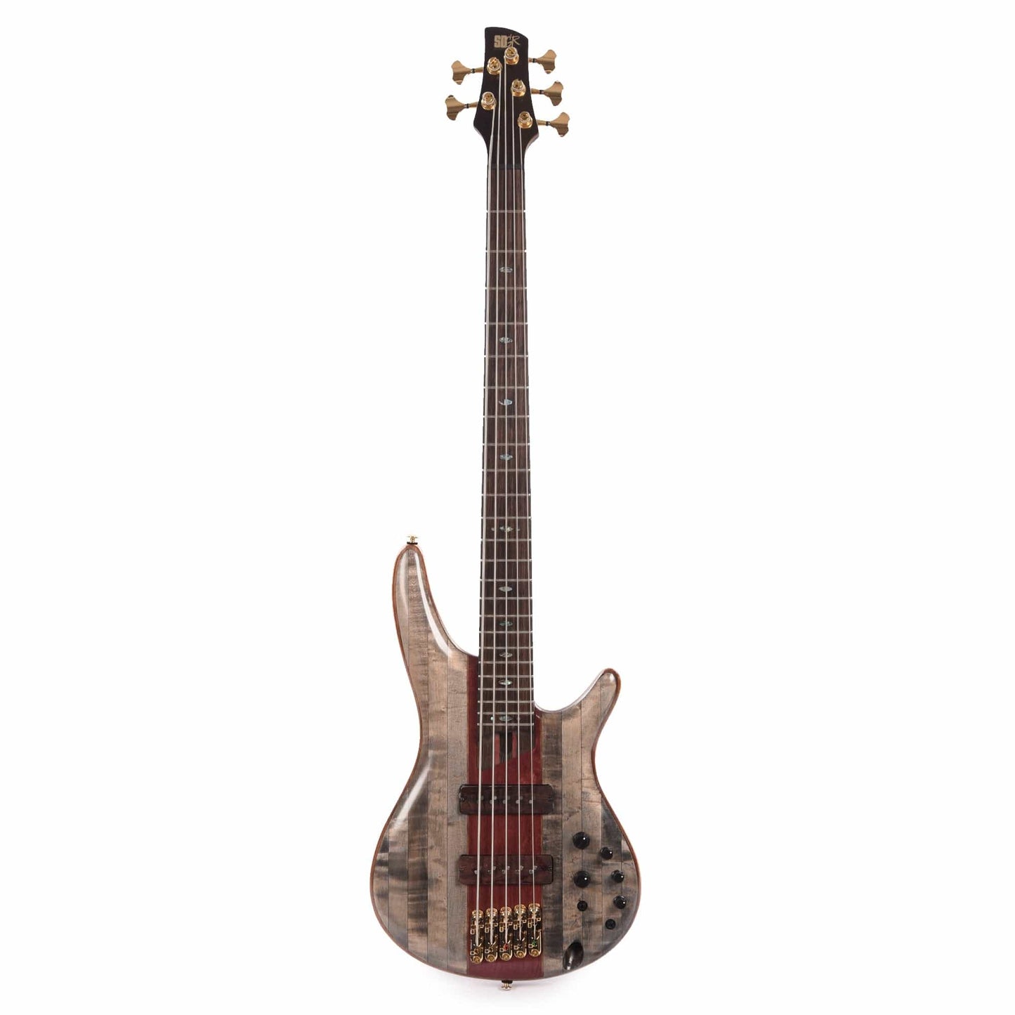 Ibanez SR5CMDX Premium 5-String Bass Black Ice Low Gloss Bass Guitars / 5-String or More