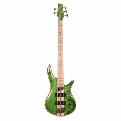 Ibanez SR5FMDX Premium 5-String Bass Emerald Green Low Gloss Bass Guitars / 5-String or More