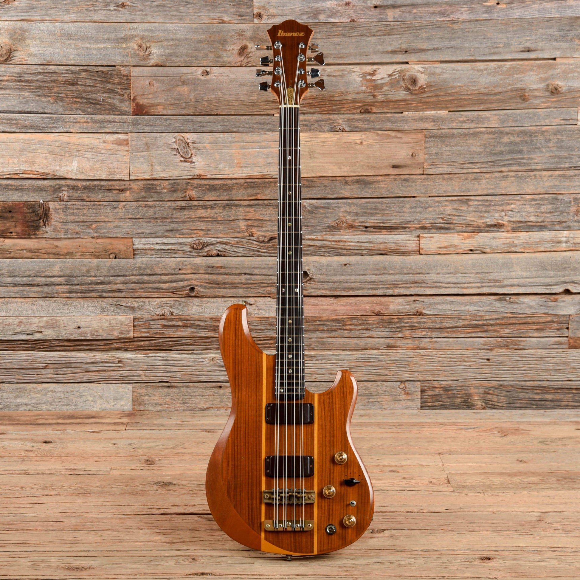 Ibanez Musician 8-String Bass Natural 1980s Bass Guitars / Short Scale