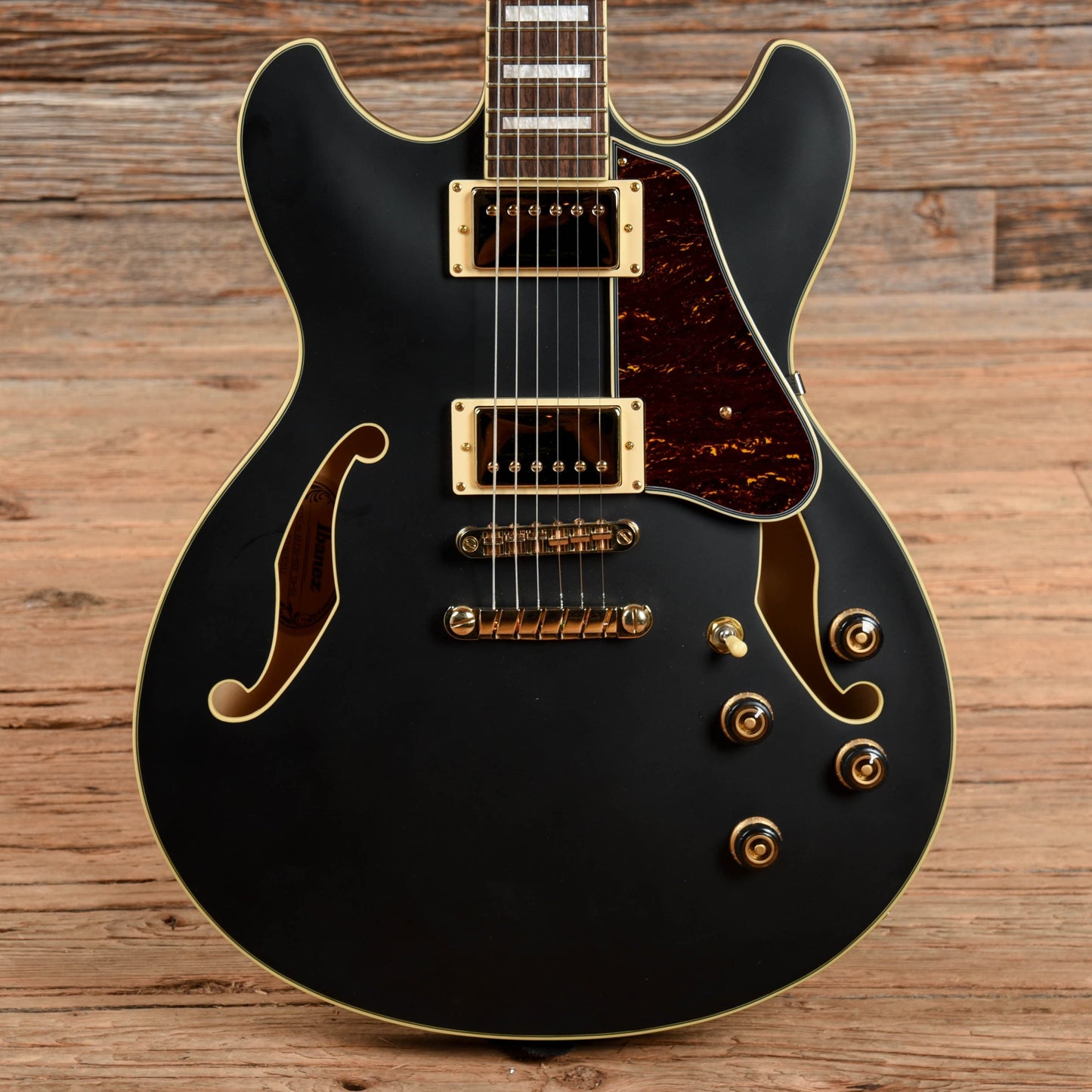 Ibanez AS73G Black Flat 2018 Electric Guitars / Semi-Hollow